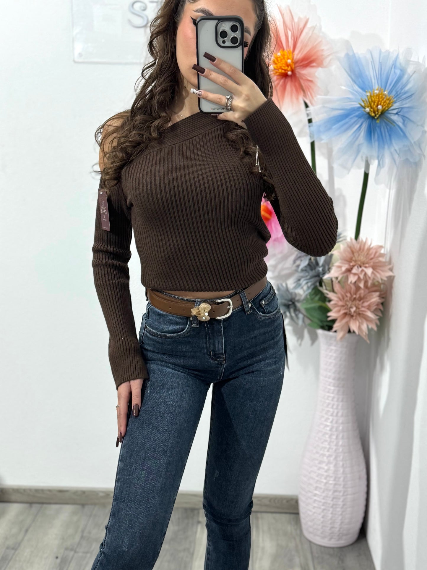 Jeans skinny albaștri BROWNIE