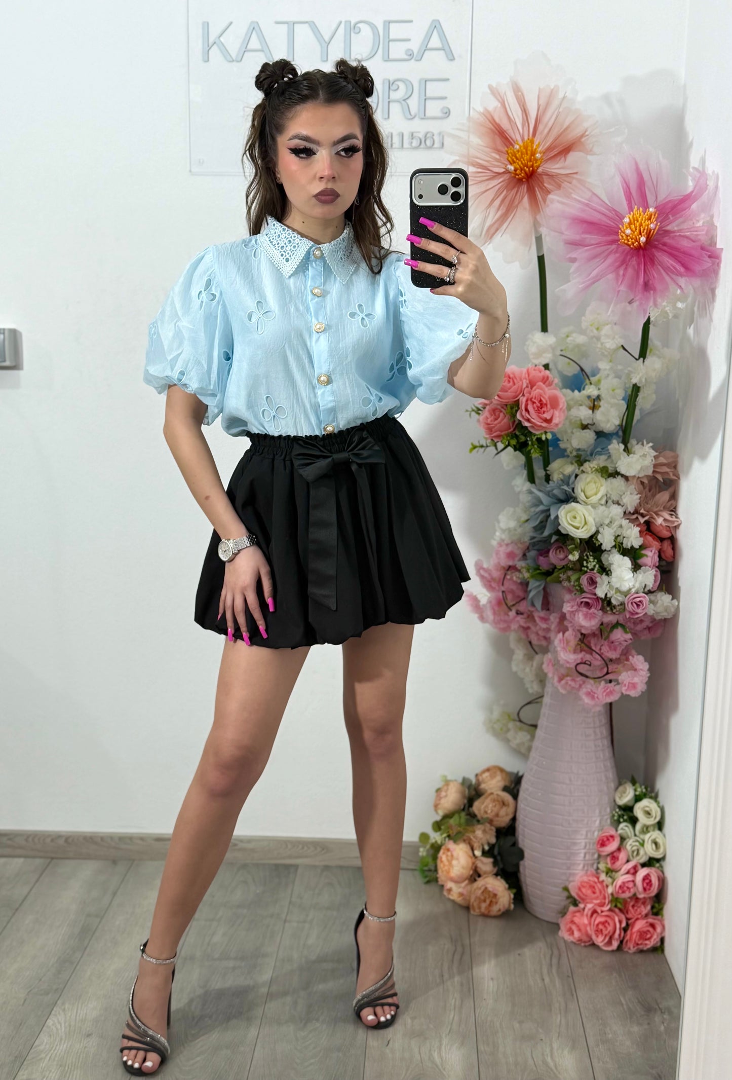 Cămașă elegantă MARIA blue