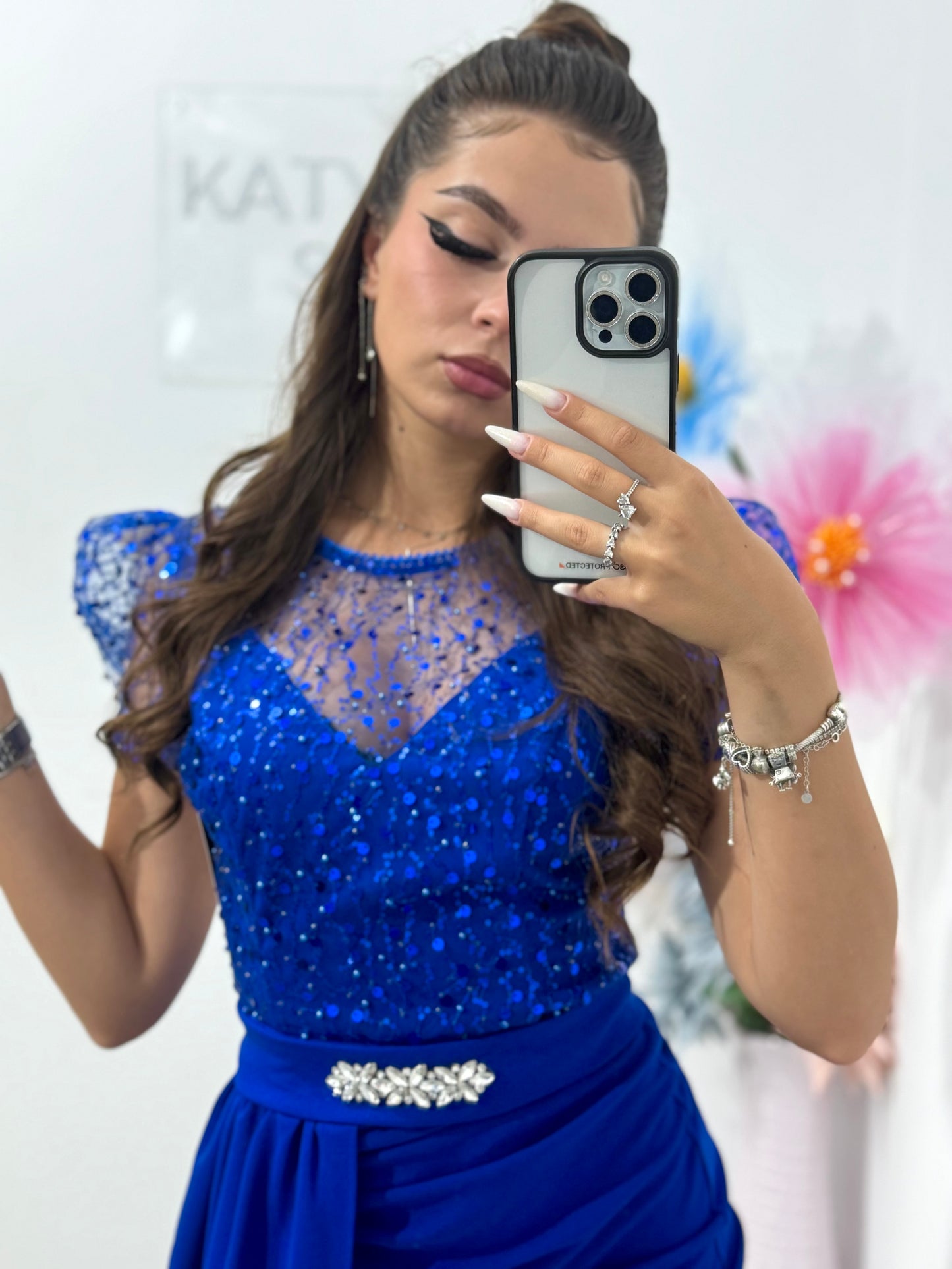 Rochie elegantă cu paiete Katerine