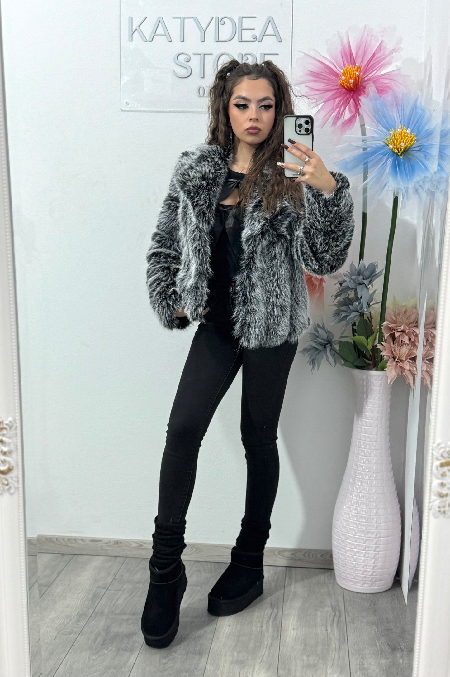 Blană Black&white Tania