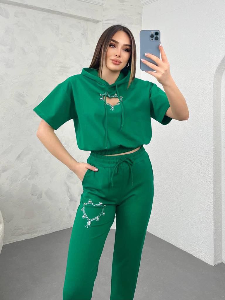 Compleu sport 24 Heart verde