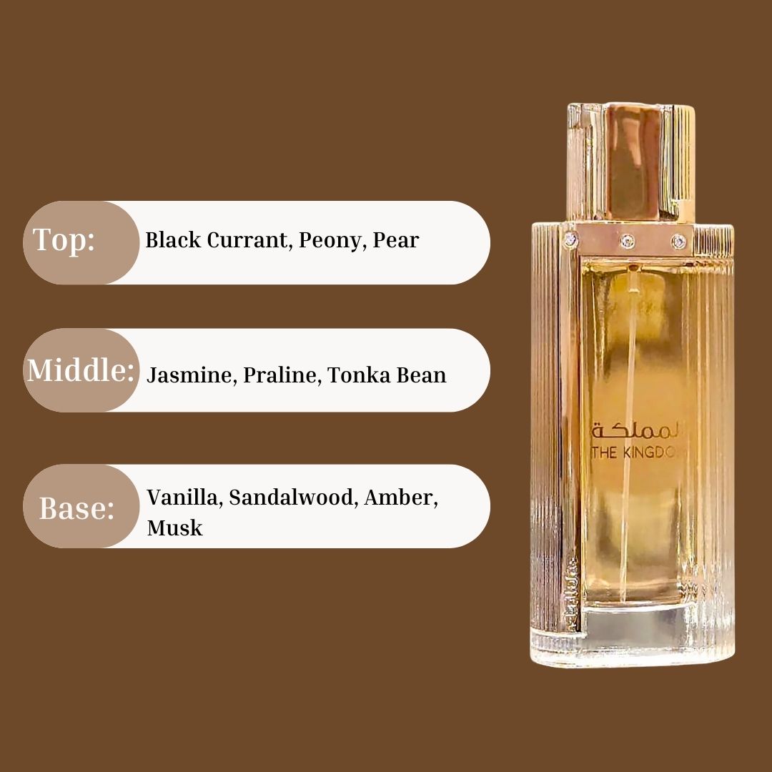 Apa de Parfum The Kingdom Women, Lattafa, Femei - 100ml