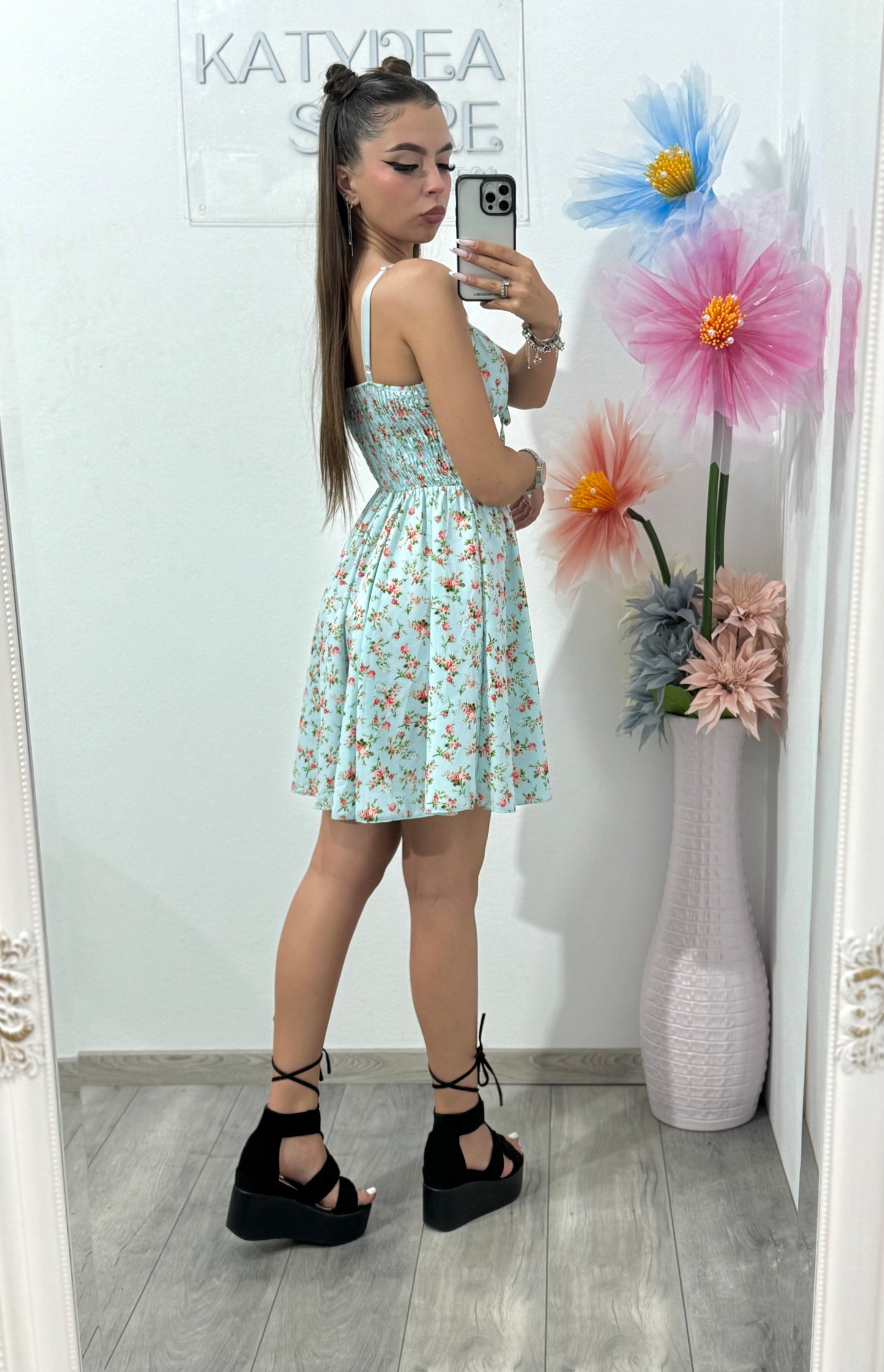 Rochie cu imprimeu floral Bracia