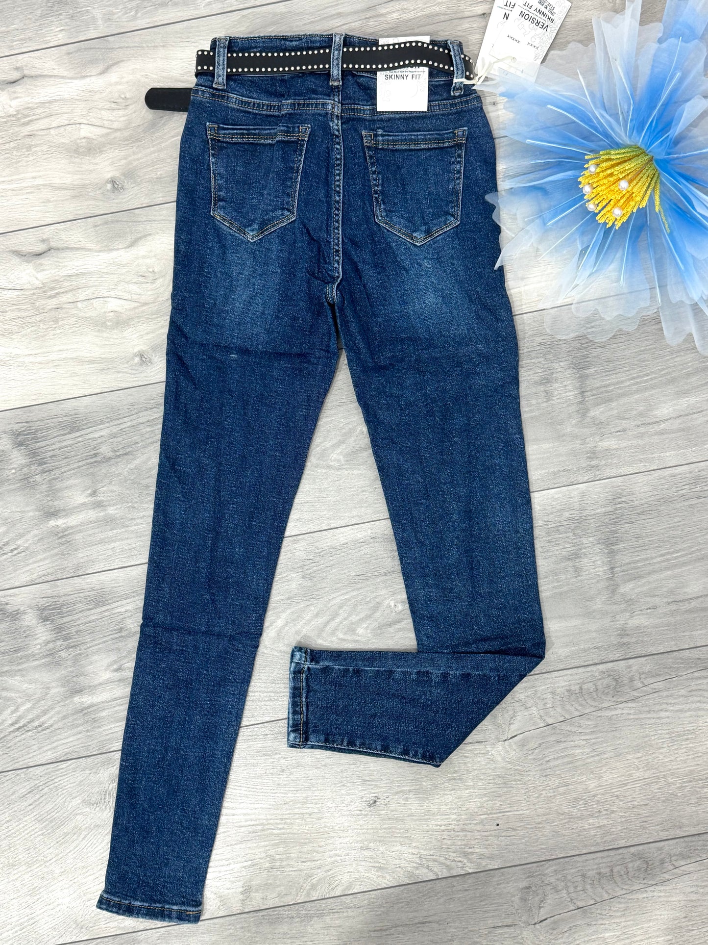 Jeans skinny albaștri Delia