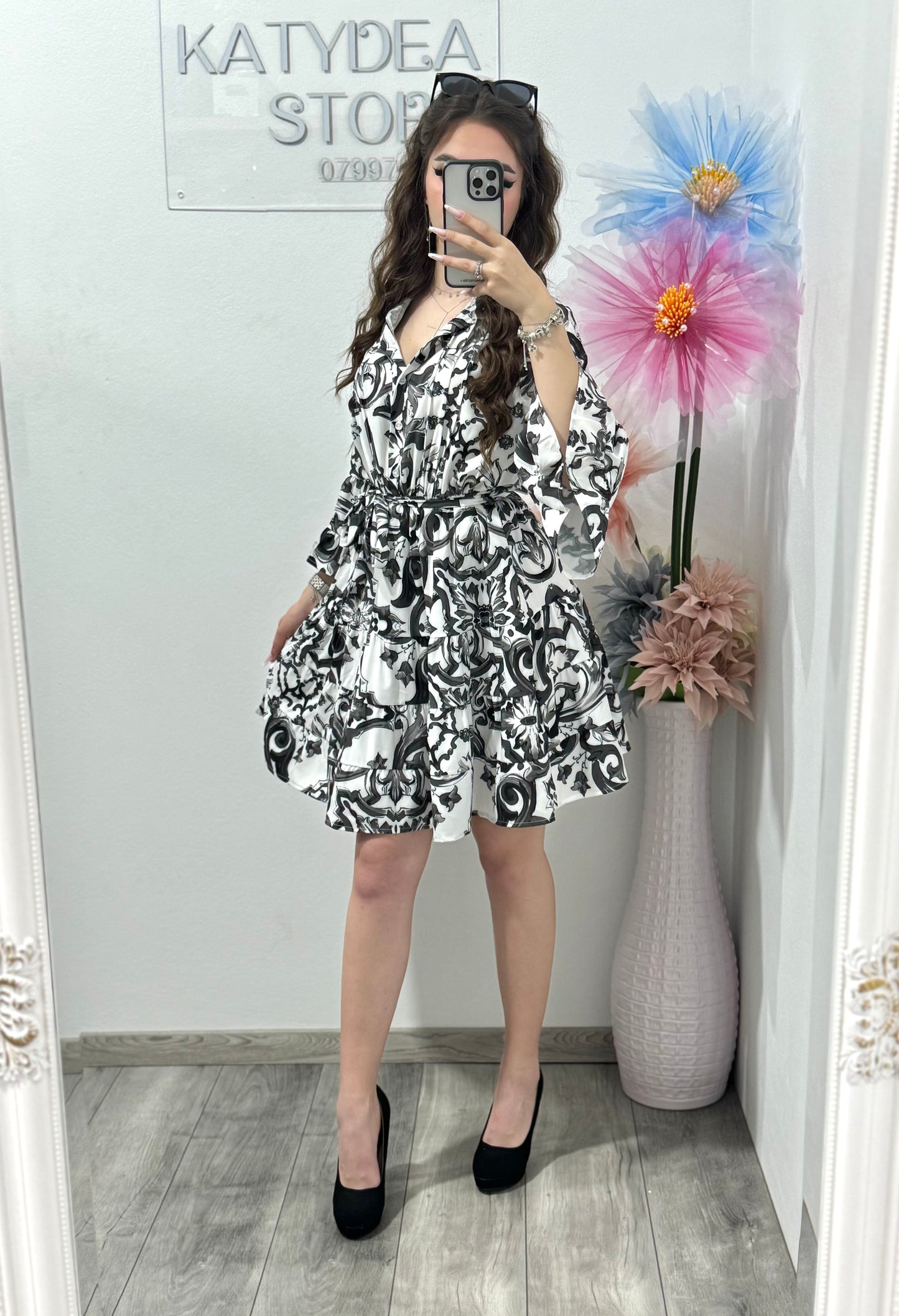 Rochie casual neagră Maya