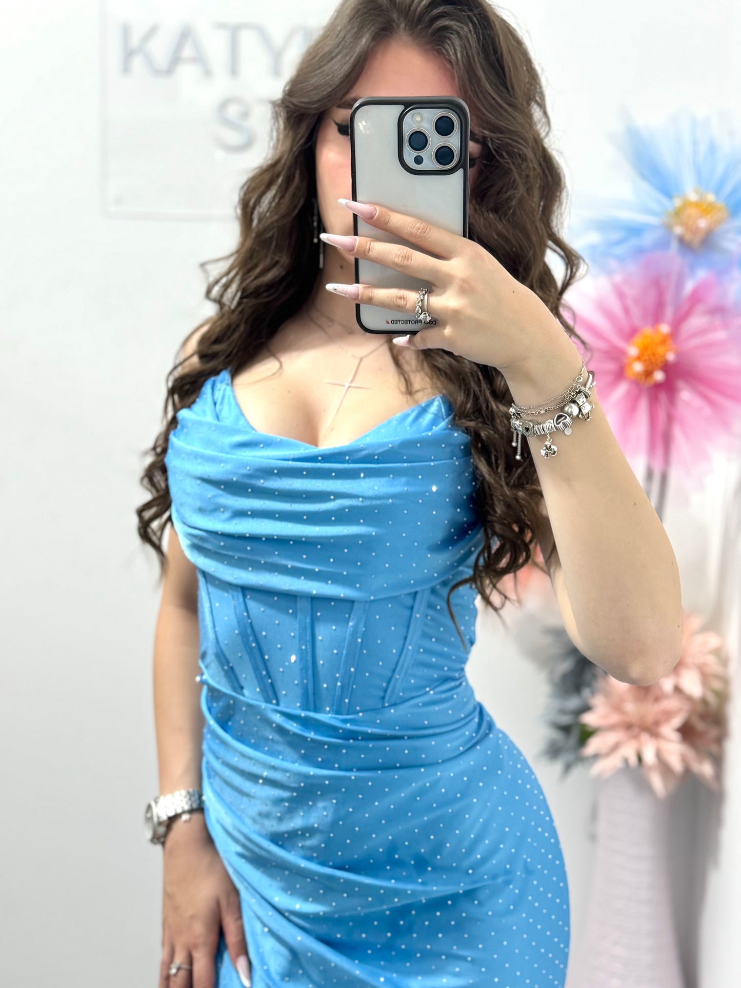 Rochie eleganta albastru deschis Laura