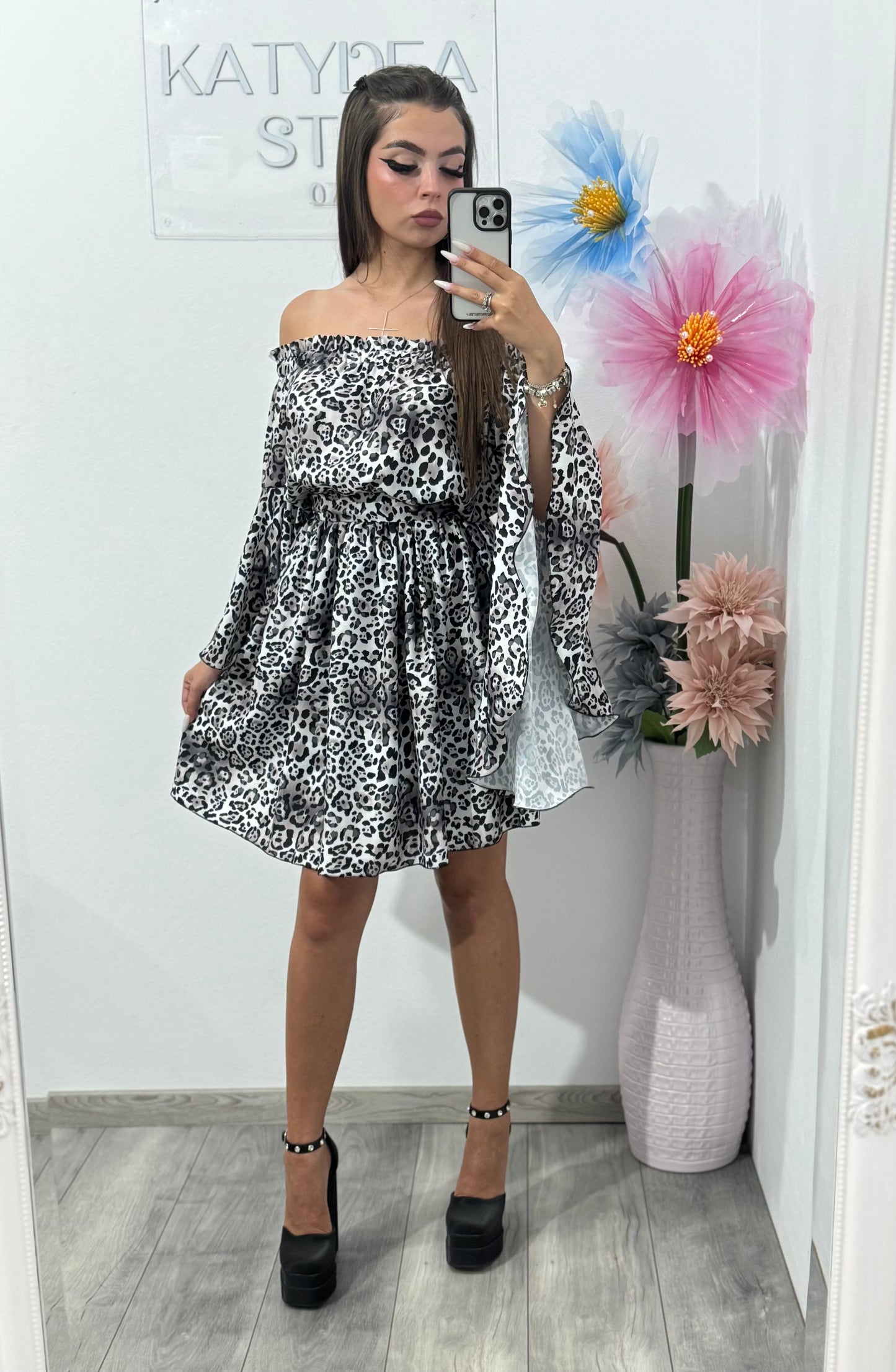 Rochie cu imprimeu Animalprint Denisse
