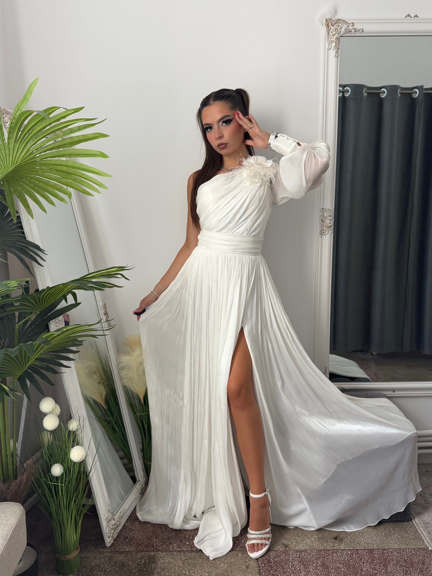 Rochie elegantă alba VICTORIA