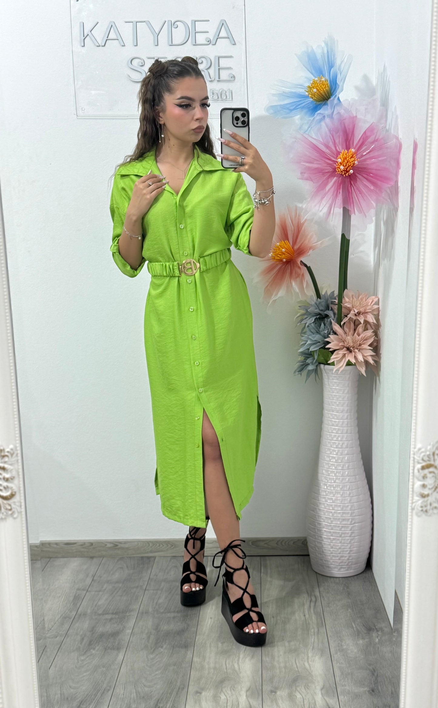 Rochie tip cămașă BeBe