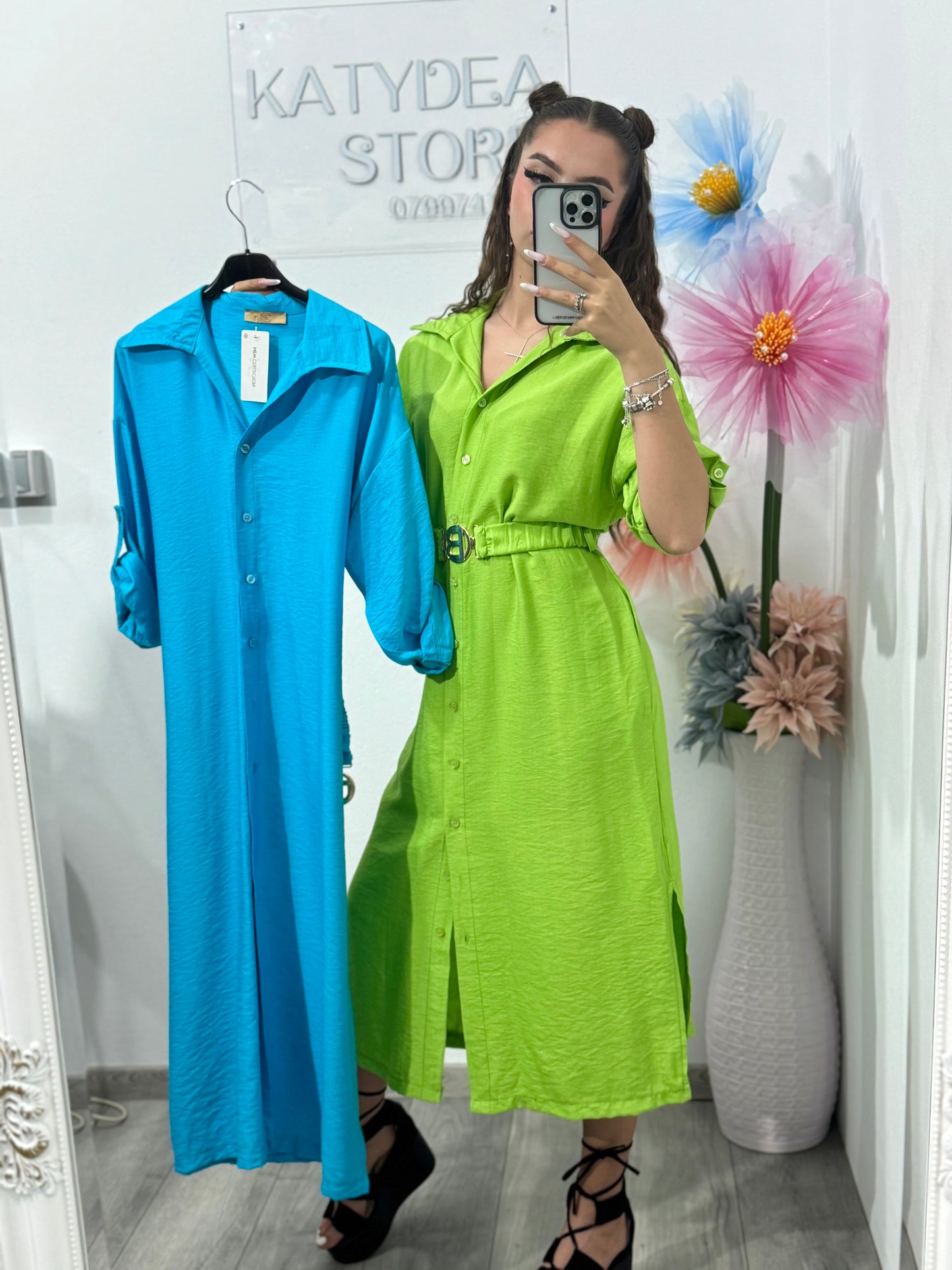 Rochie tip cămașă BeBe