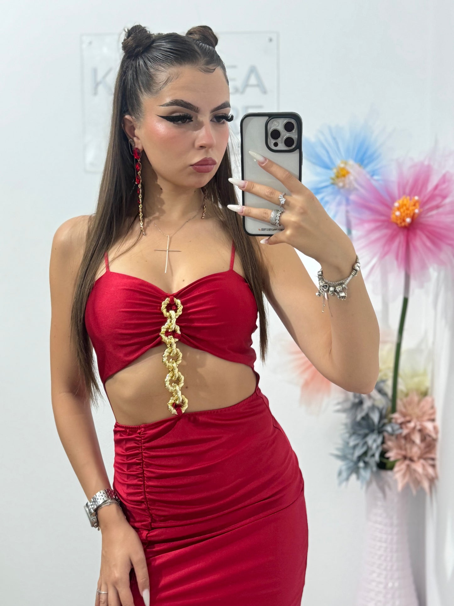 Rochie roșie Selena