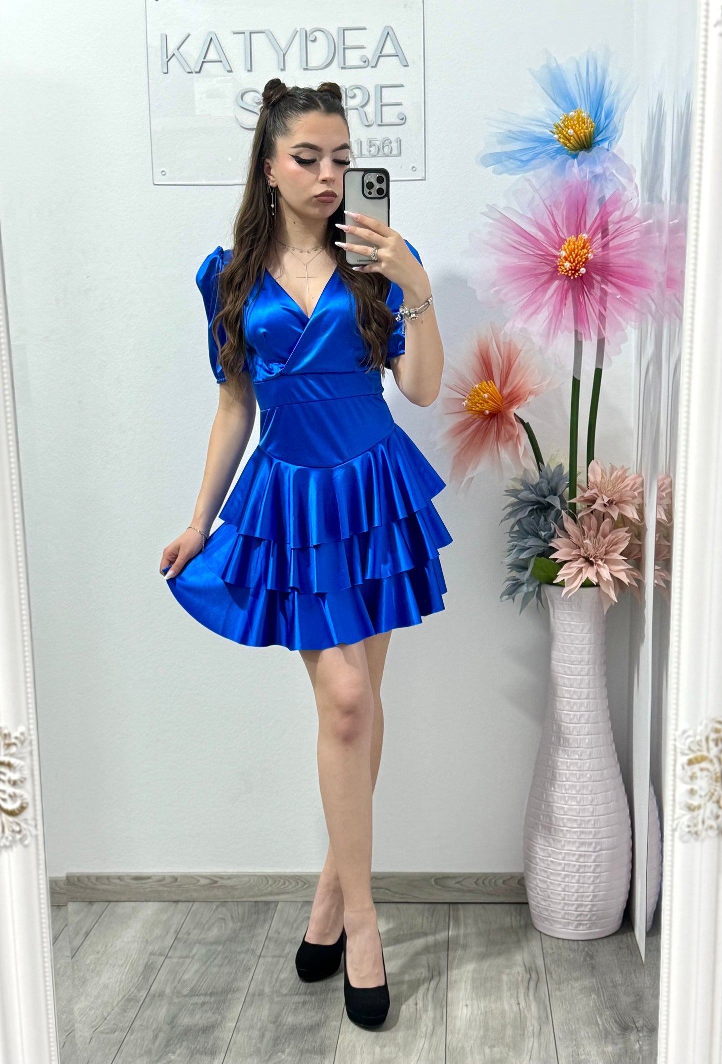 Rochie elegantă Sofia albastră