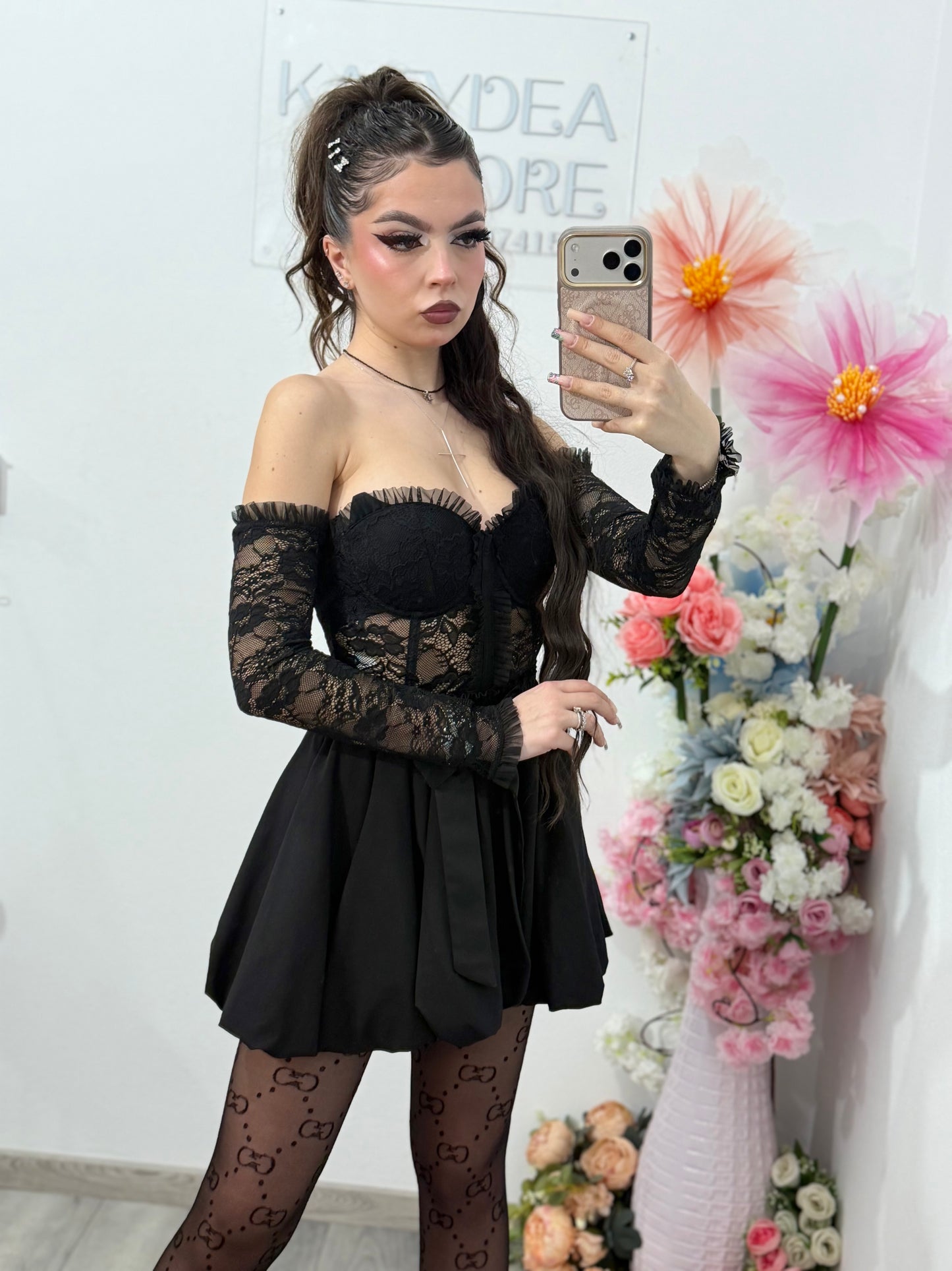 Top elegant din dantelă MISS
