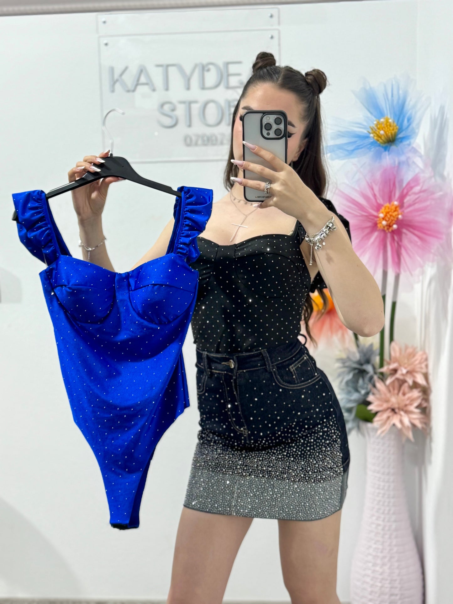 Body elegant cu cristale Glammy