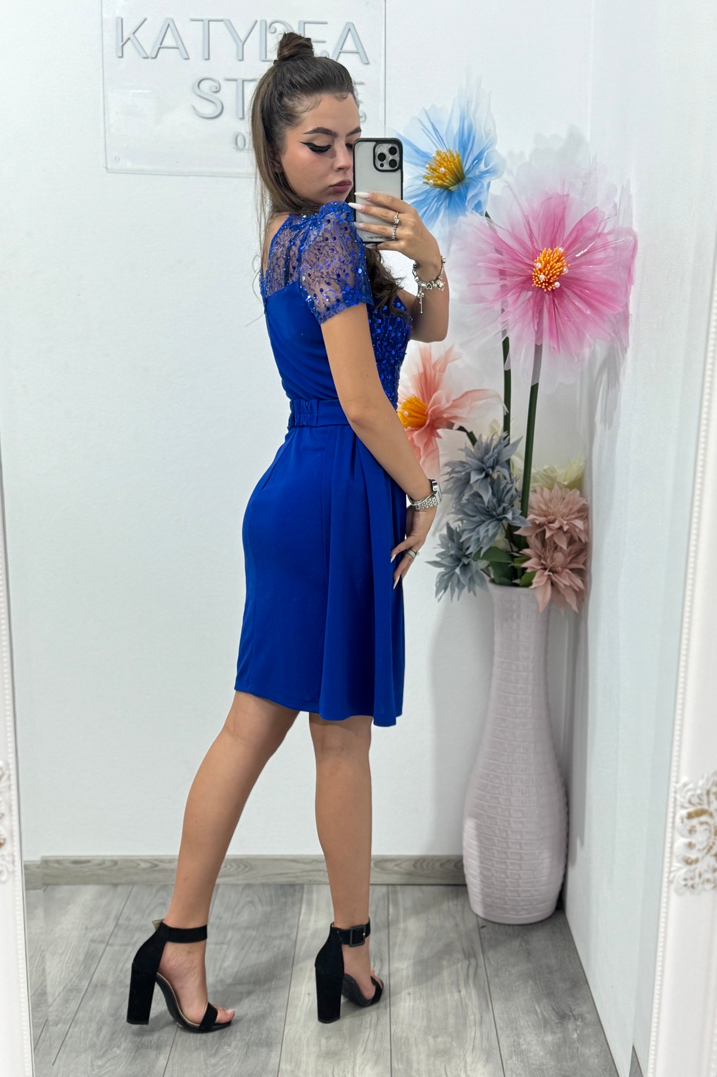 Rochie elegantă cu paiete Katerine