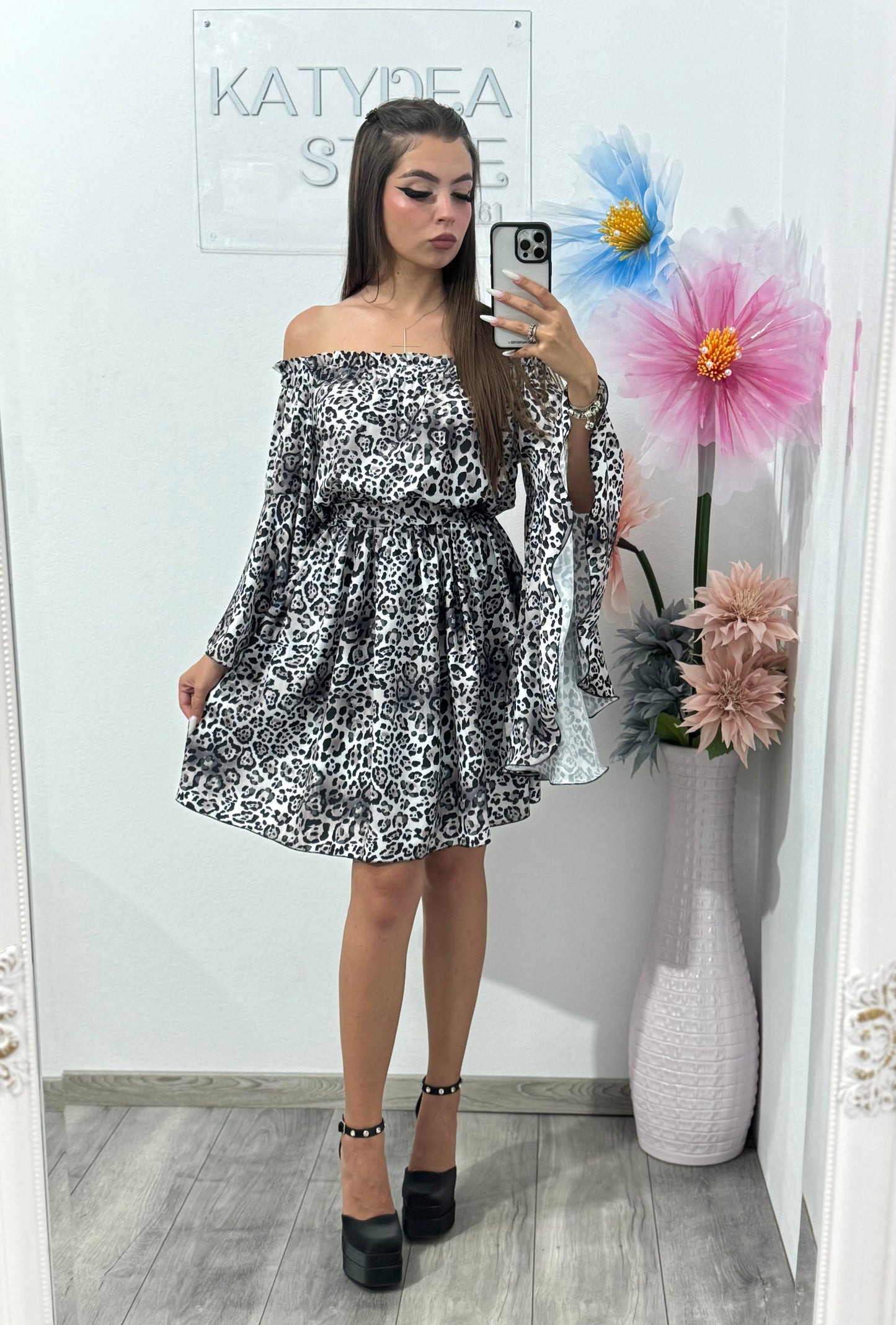 Rochie cu imprimeu Animalprint Denisse