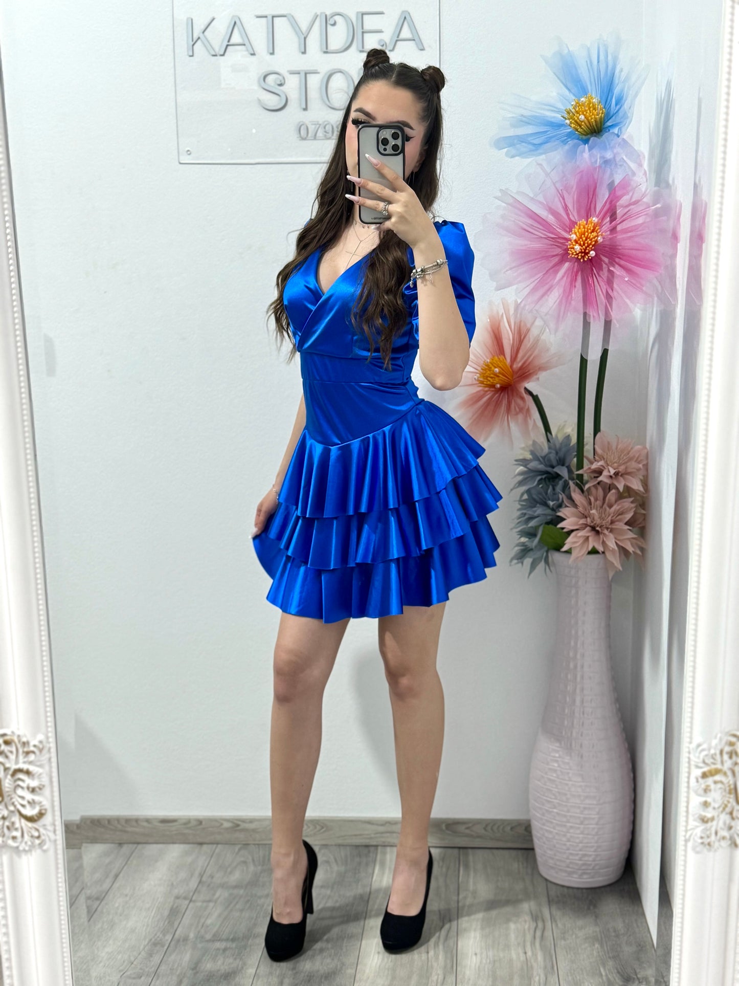 Rochie elegantă Sofia albastră