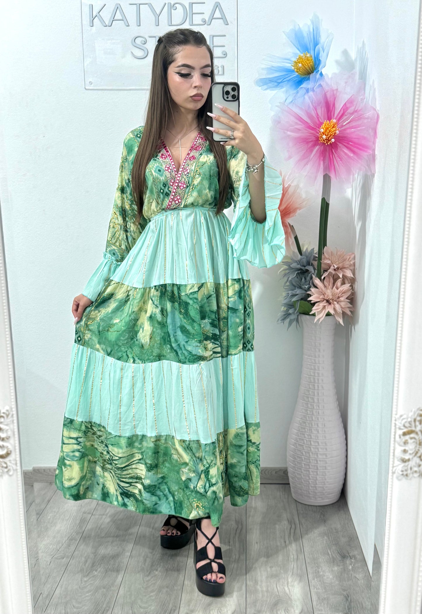Rochie cu imprimeu Sabrina
