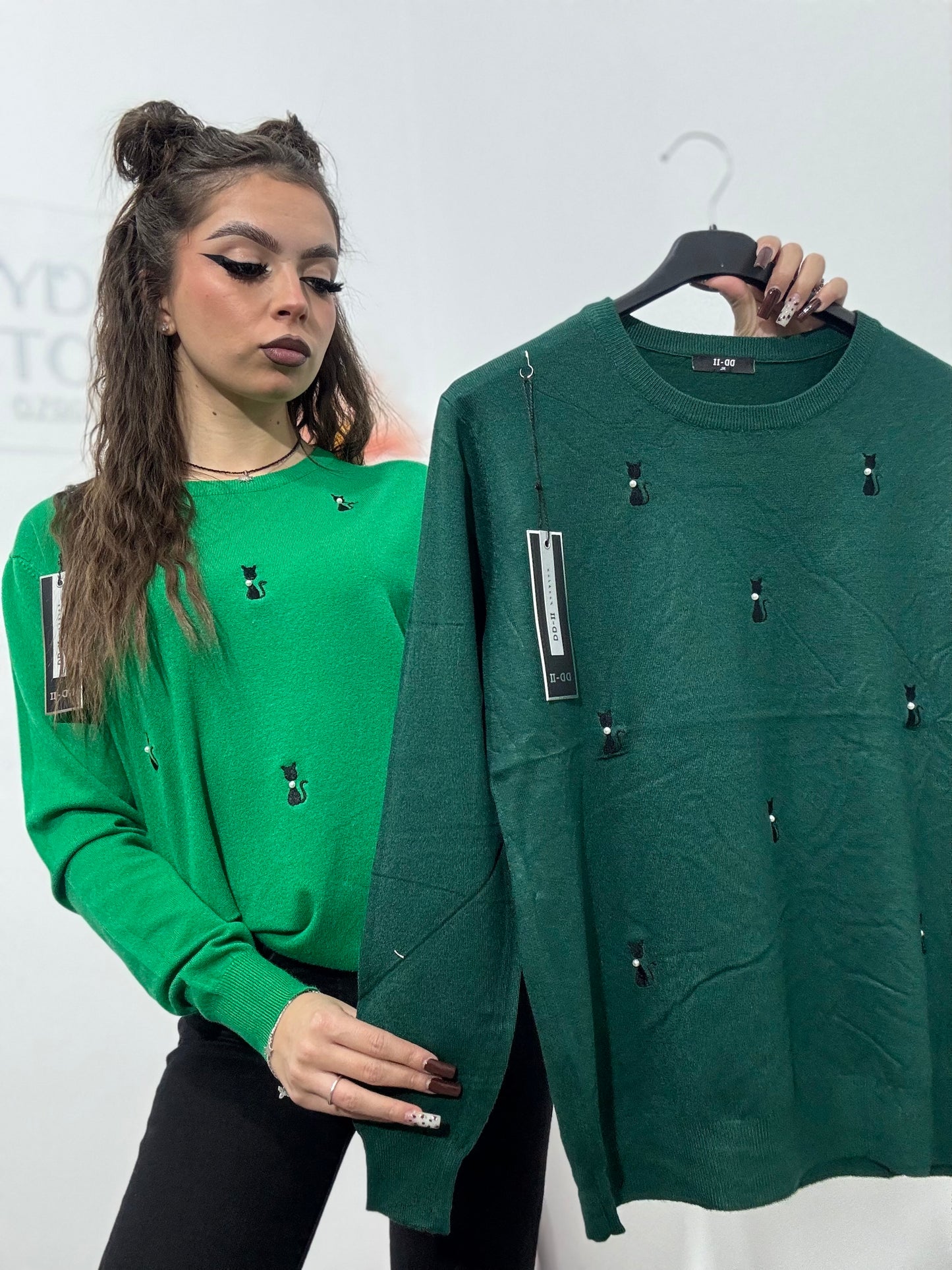 Bluză din tricot cu pisicuță NATALIA