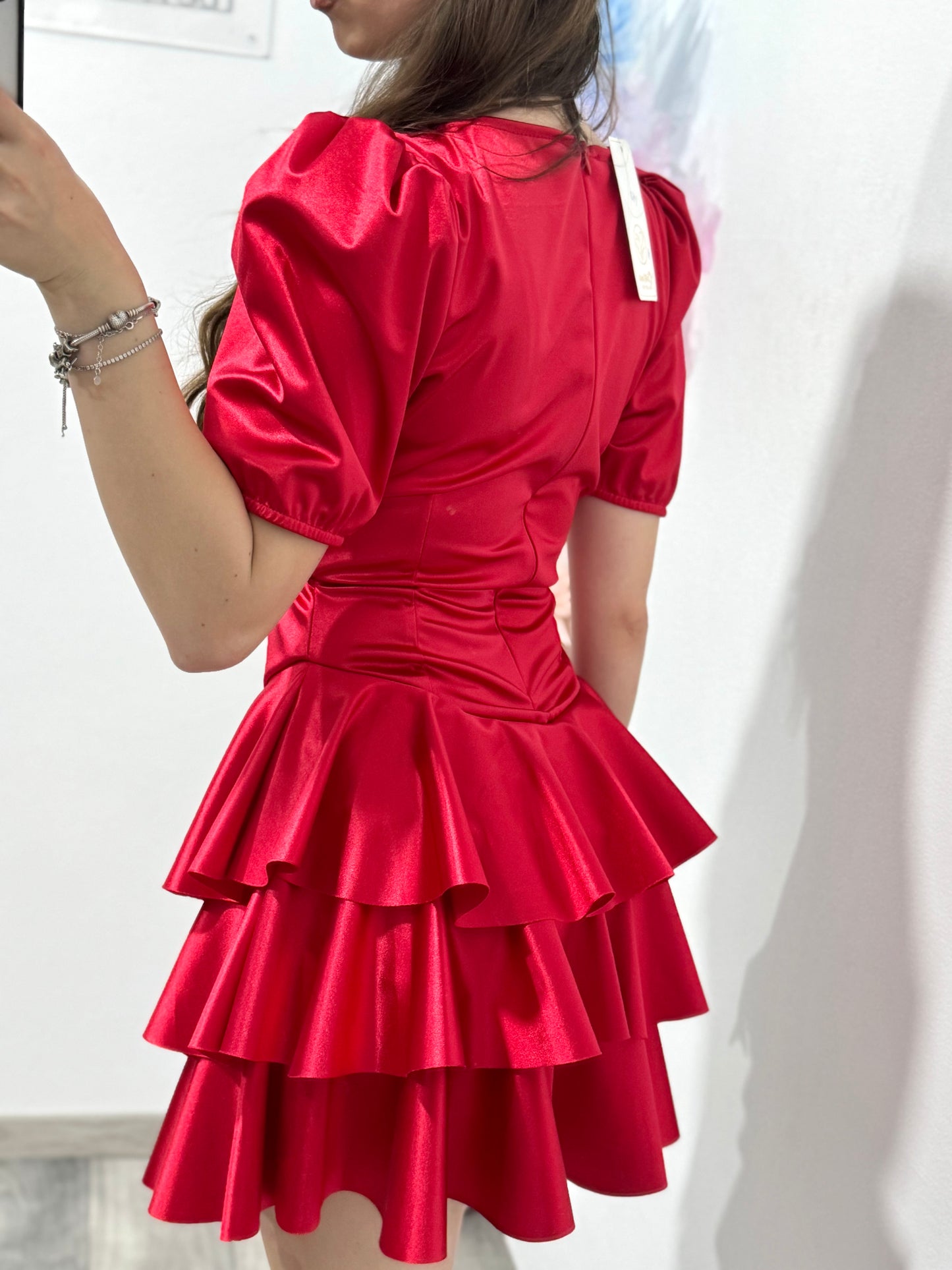 Rochie elegantă Sofia rosie