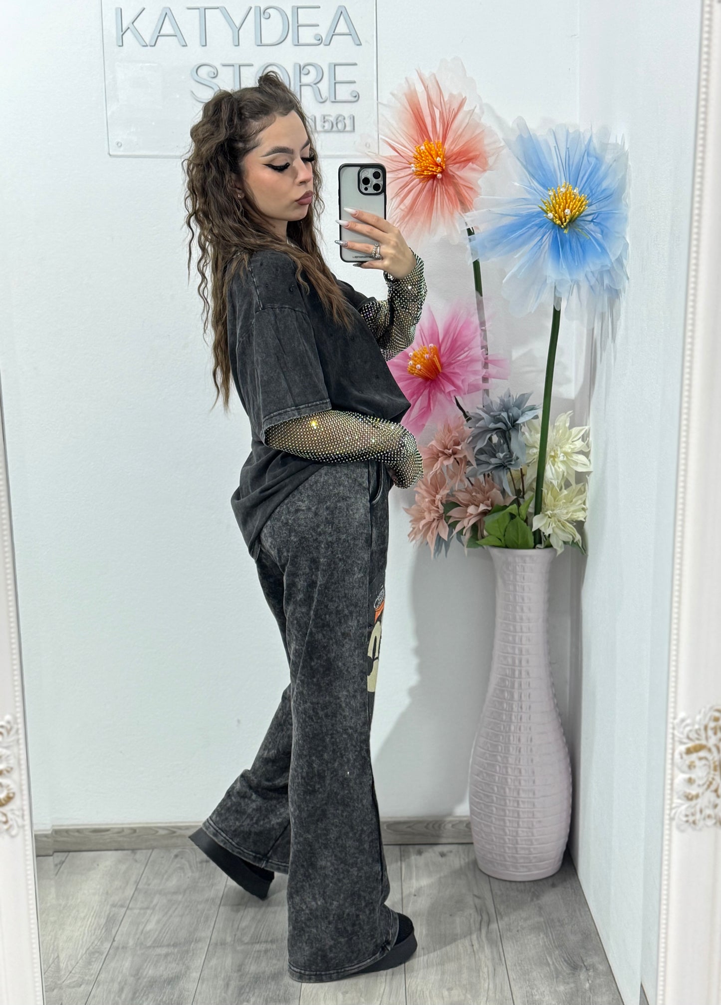 Pantalon evazat KOREA MIKY