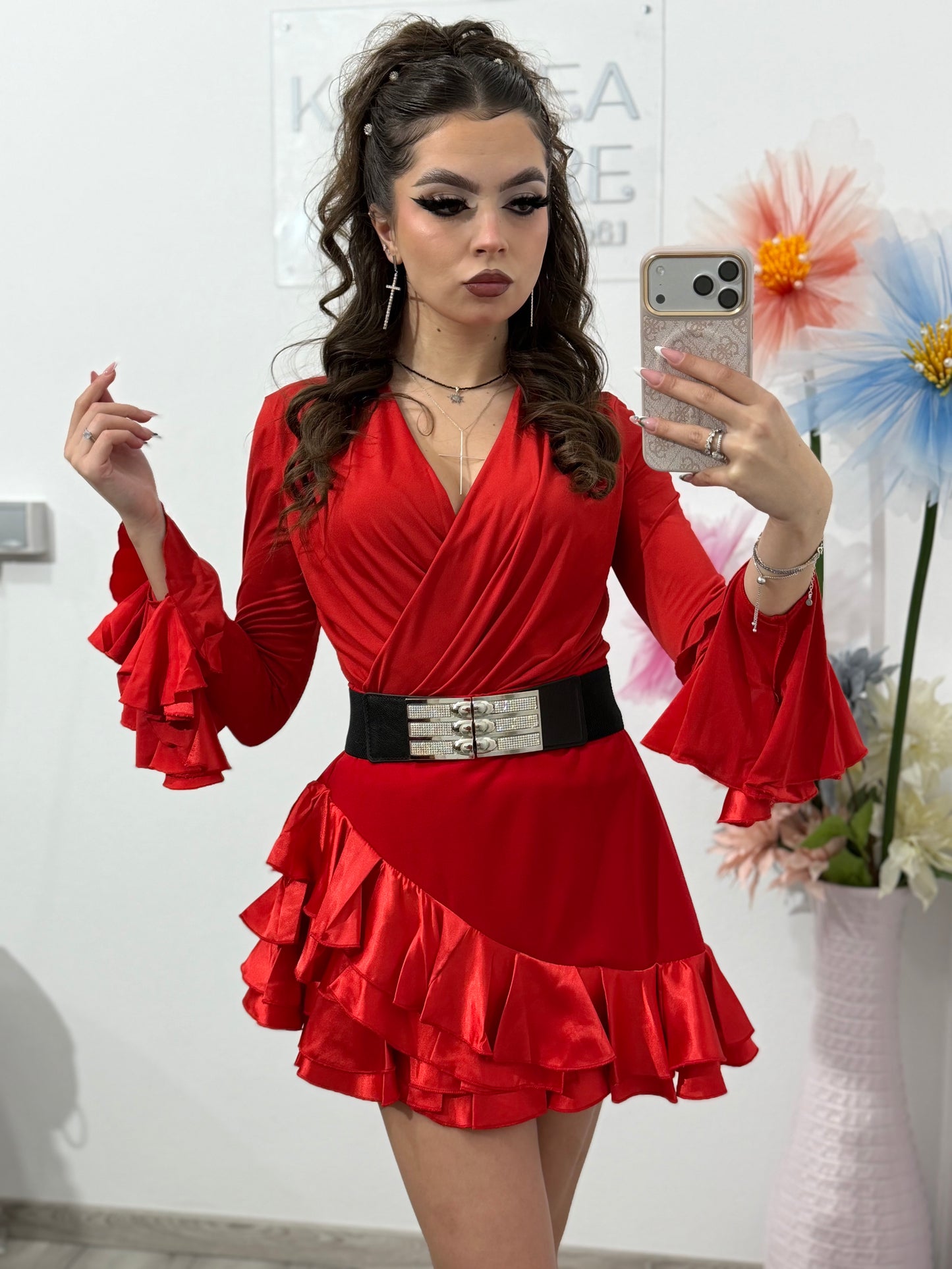 Compleu din 2 piese roșu ANDREW