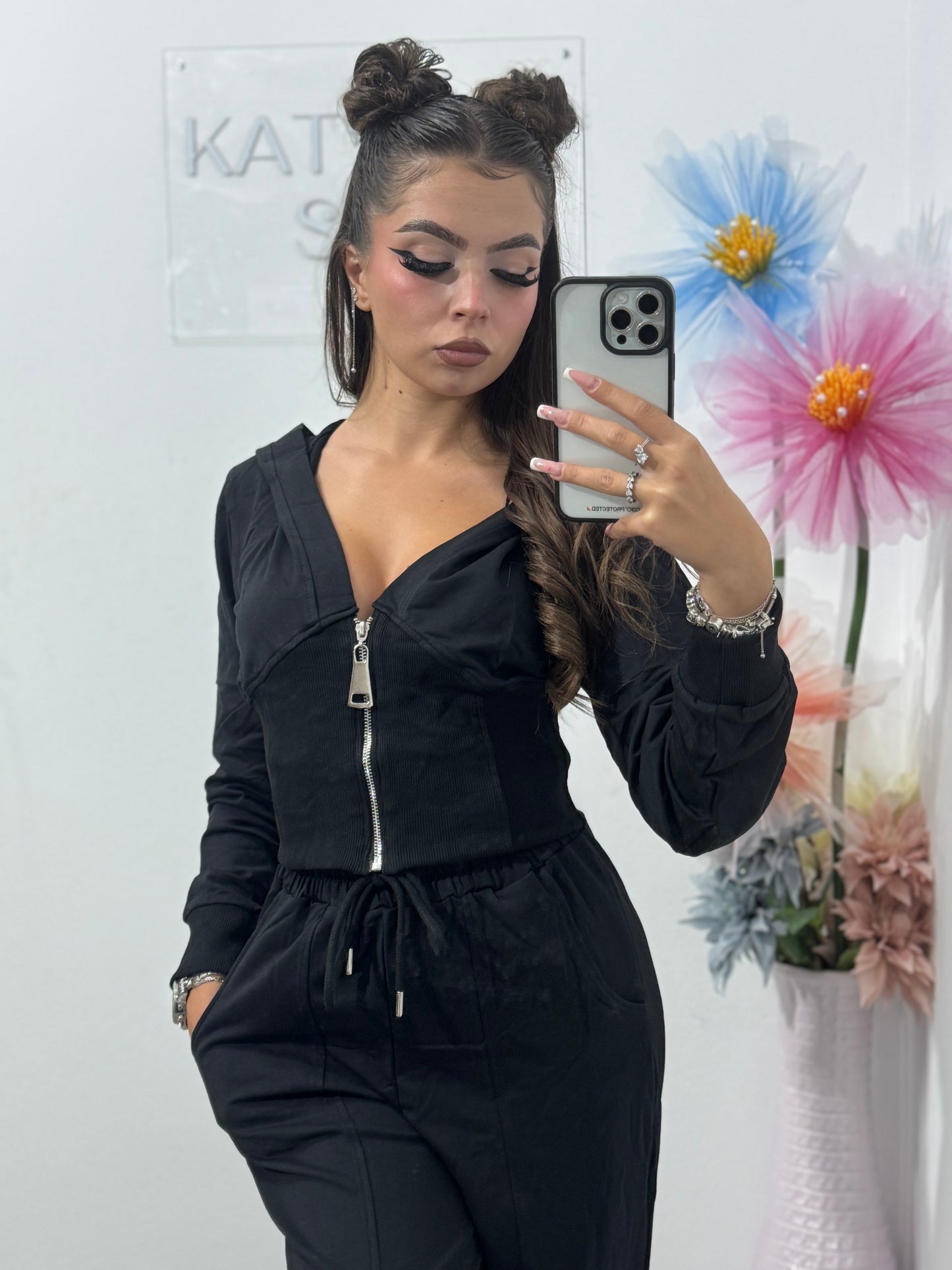 Compleu damă negru Anna