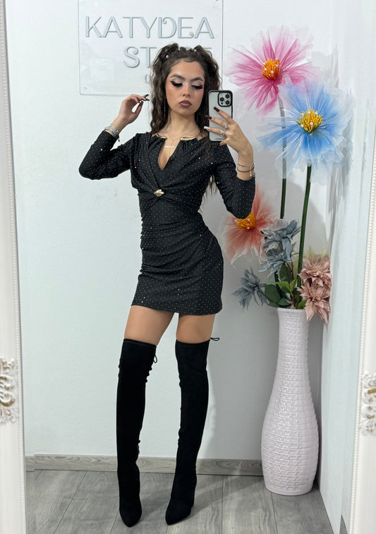 Rochie cu cristale ștanțate Bella
