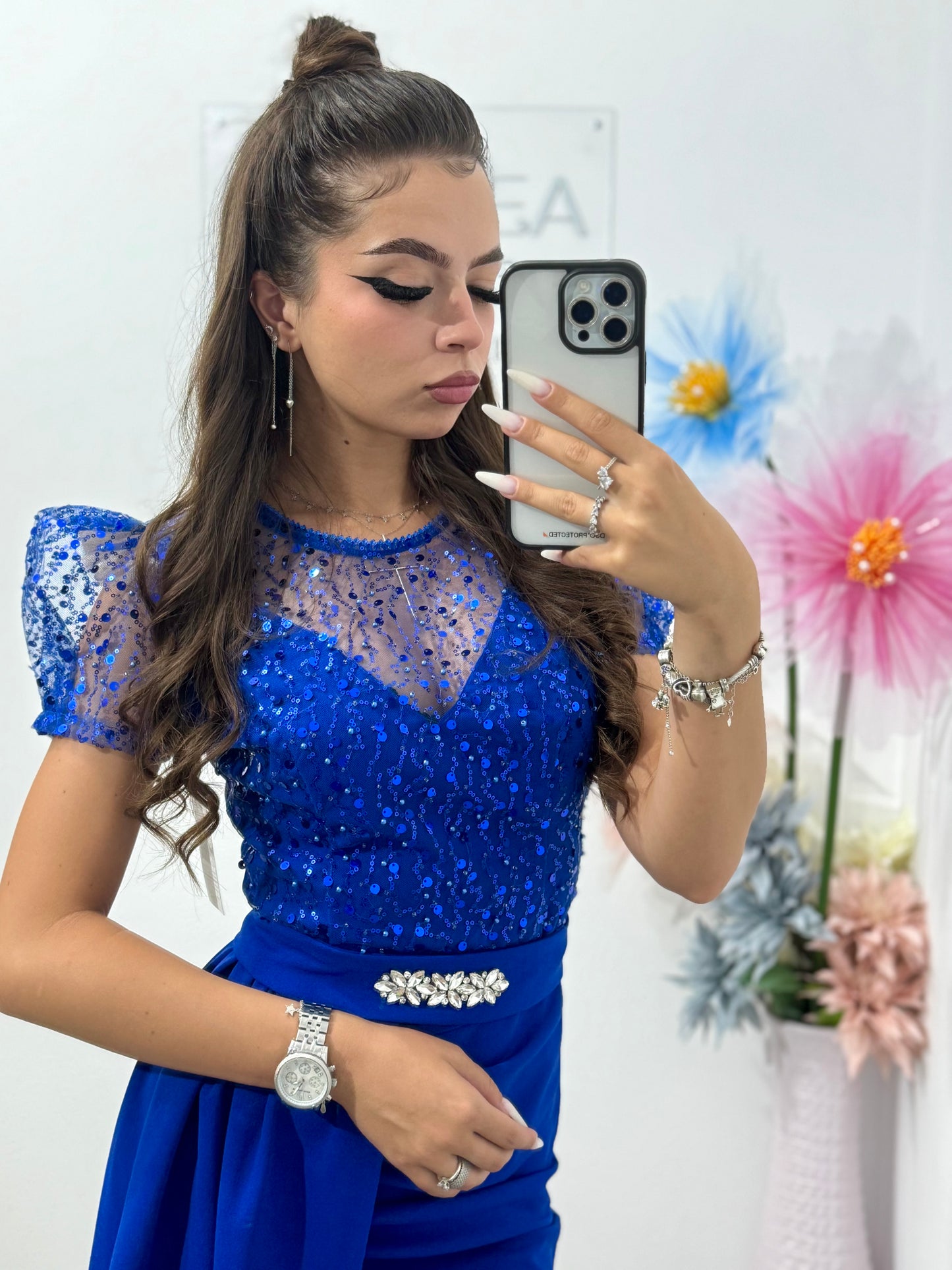 Rochie elegantă cu paiete Katerine
