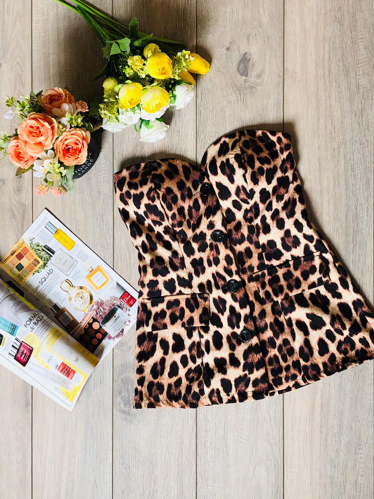 Top imprimeu leopard