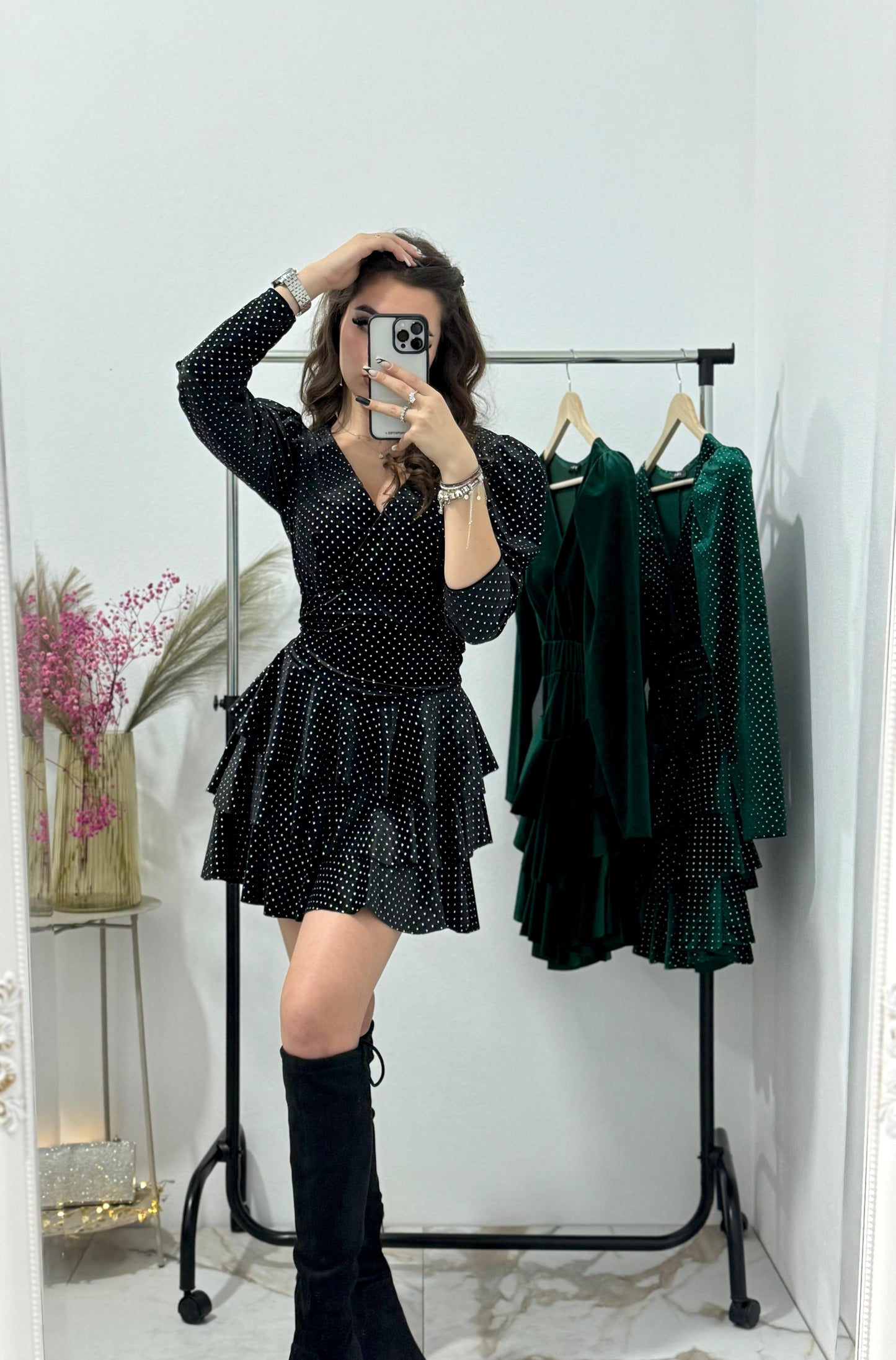 Rochie din catifea Serena
