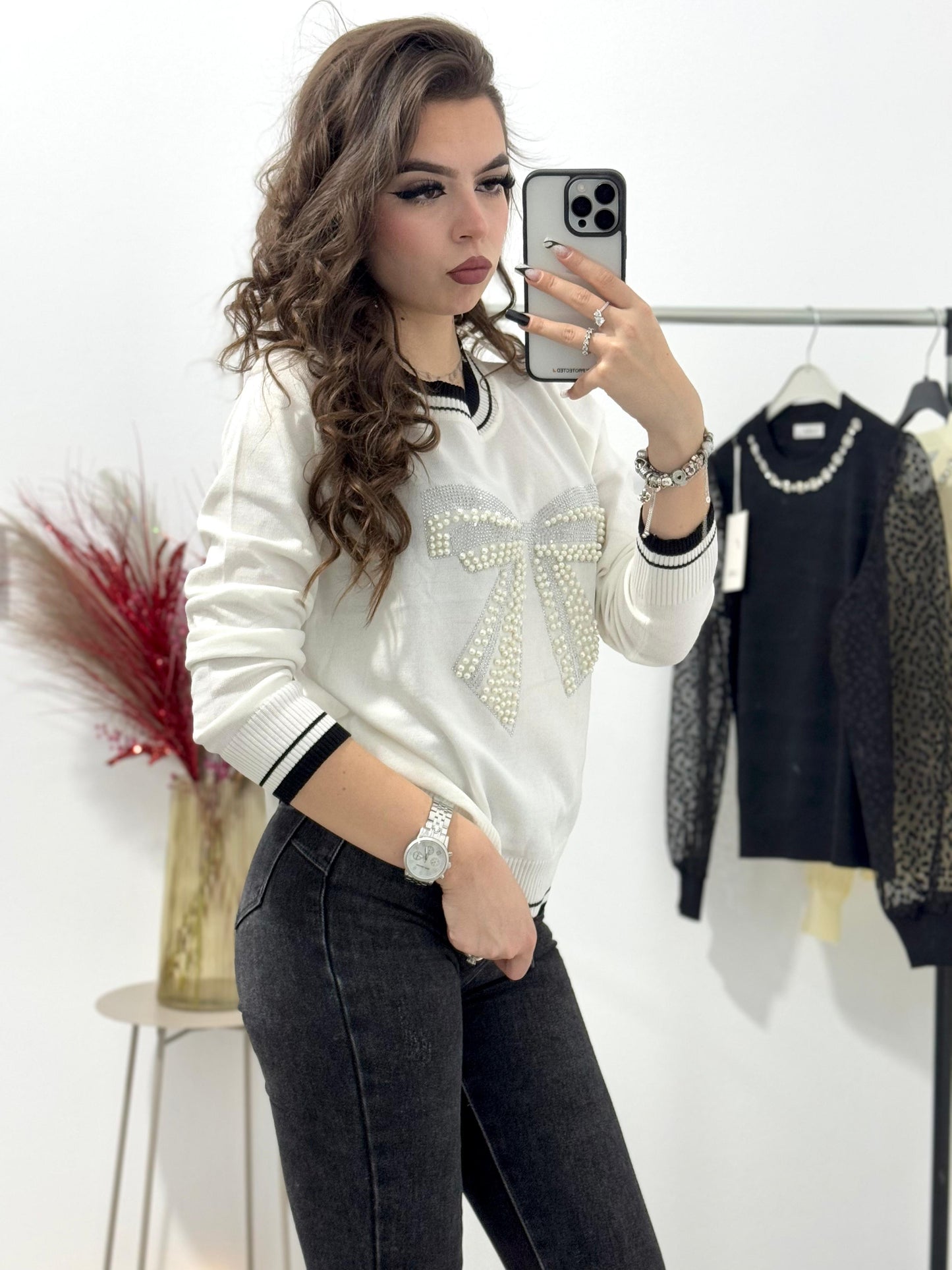 Bluza din tricot fin Sabrina