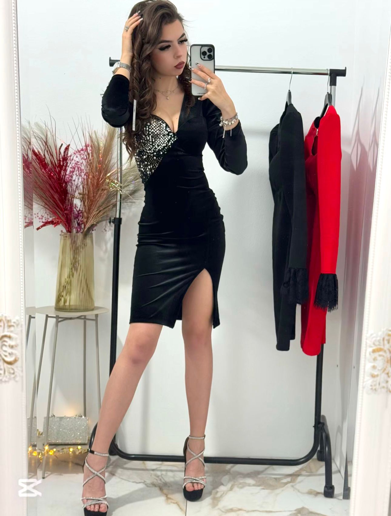 Rochie eleganta din catifea Laurette