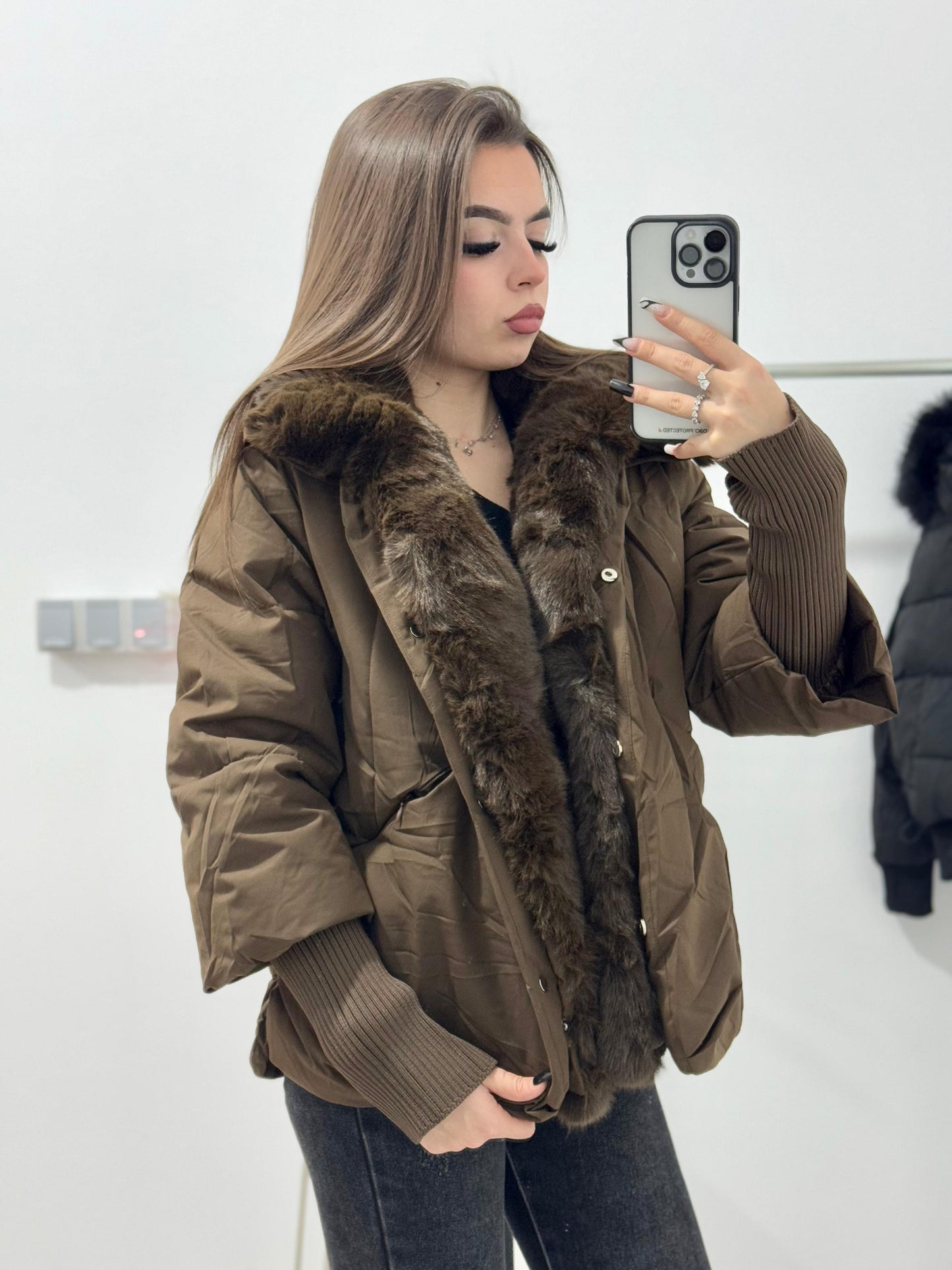 Geaca maro Isabella