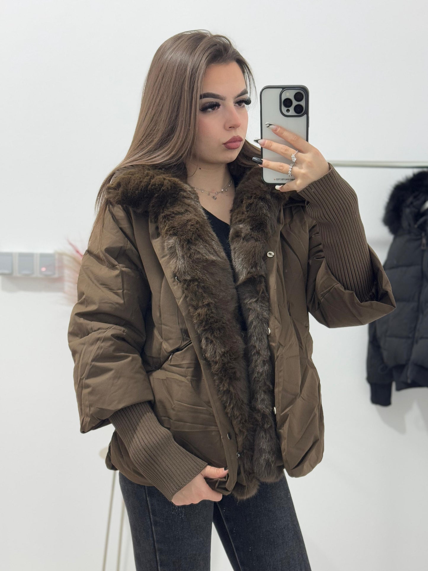 Geaca maro Isabella