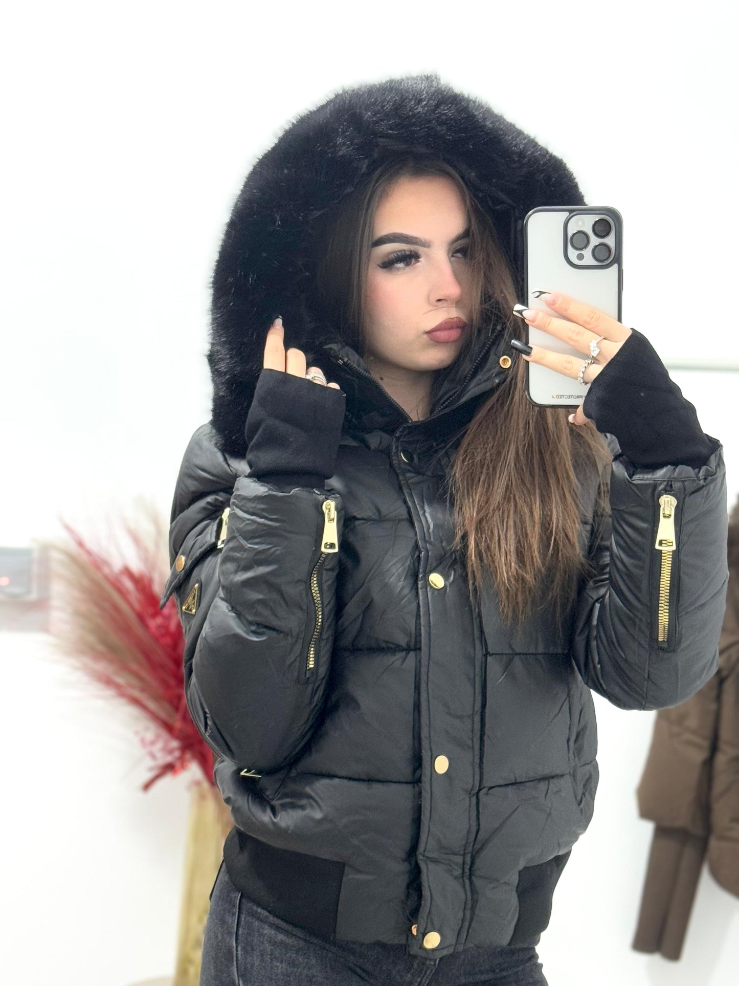 Geaca neagra Silvia