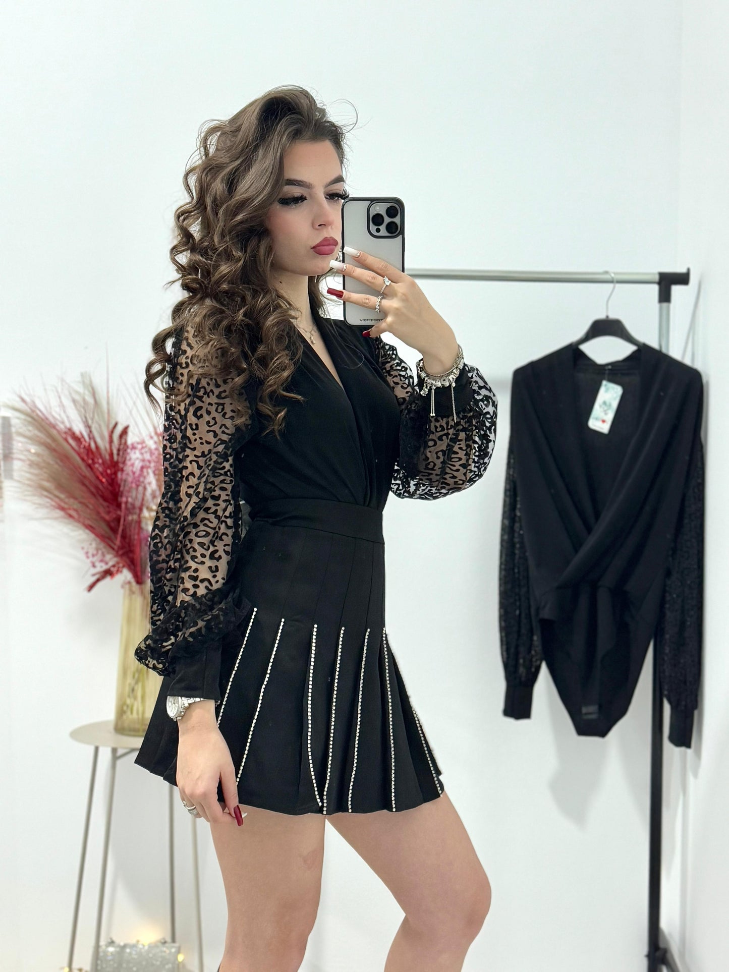 Fusta -pantalon cu cristale Simona