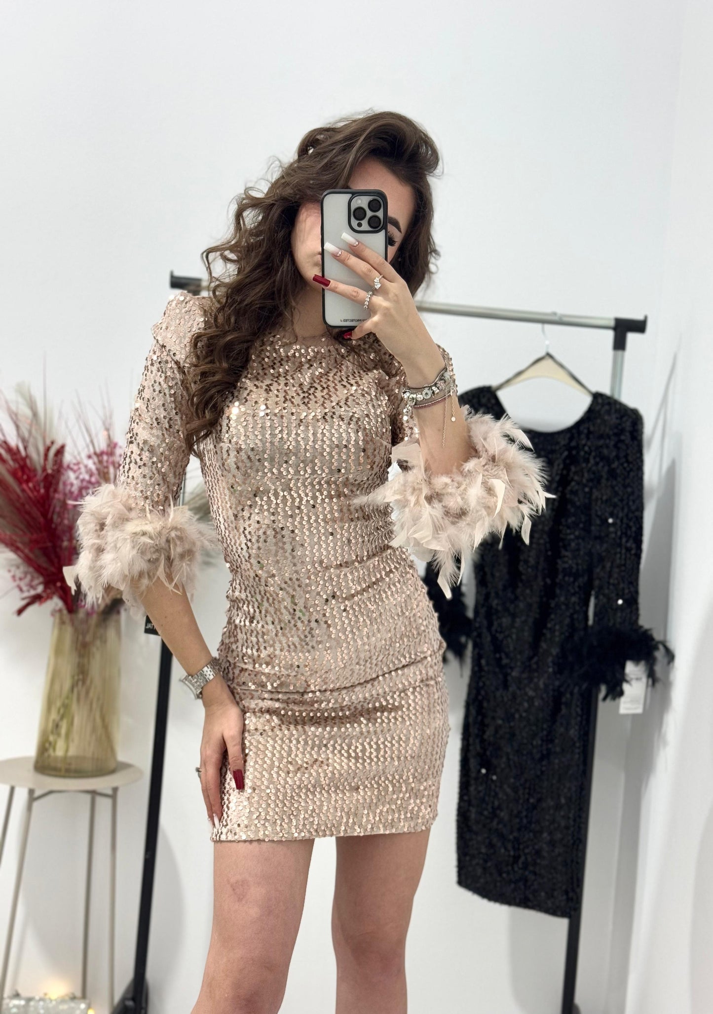 Rochie eleganta din paiete Aurora