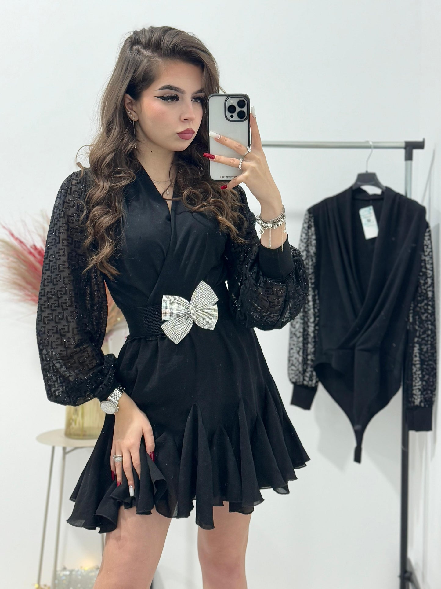 Body negru elegant Victoria