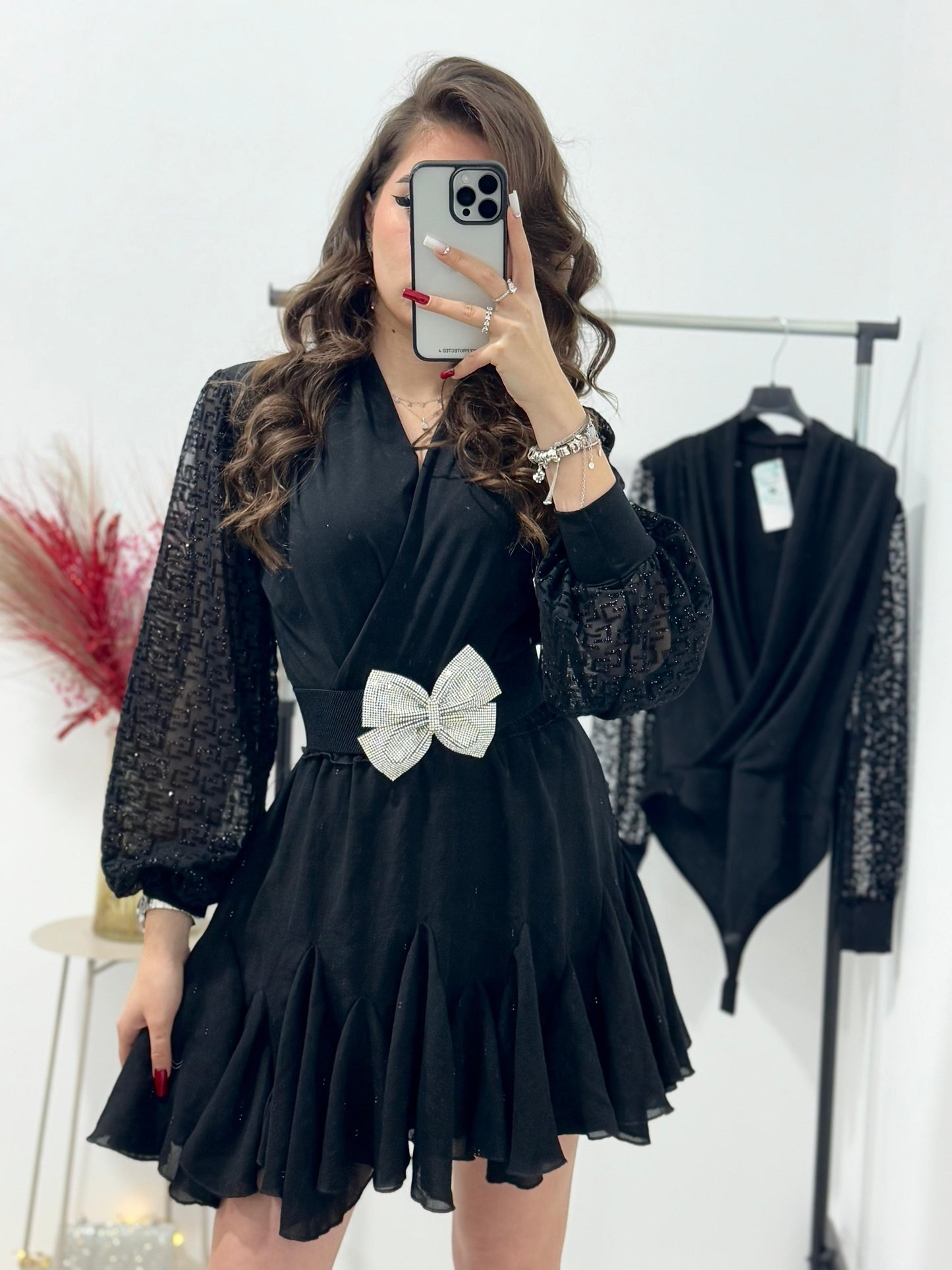 Body negru elegant Victoria