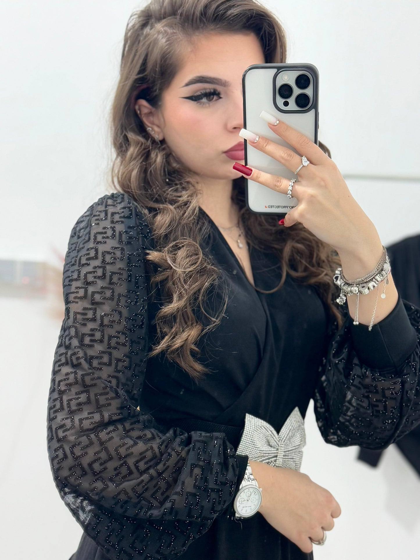 Body negru elegant Victoria