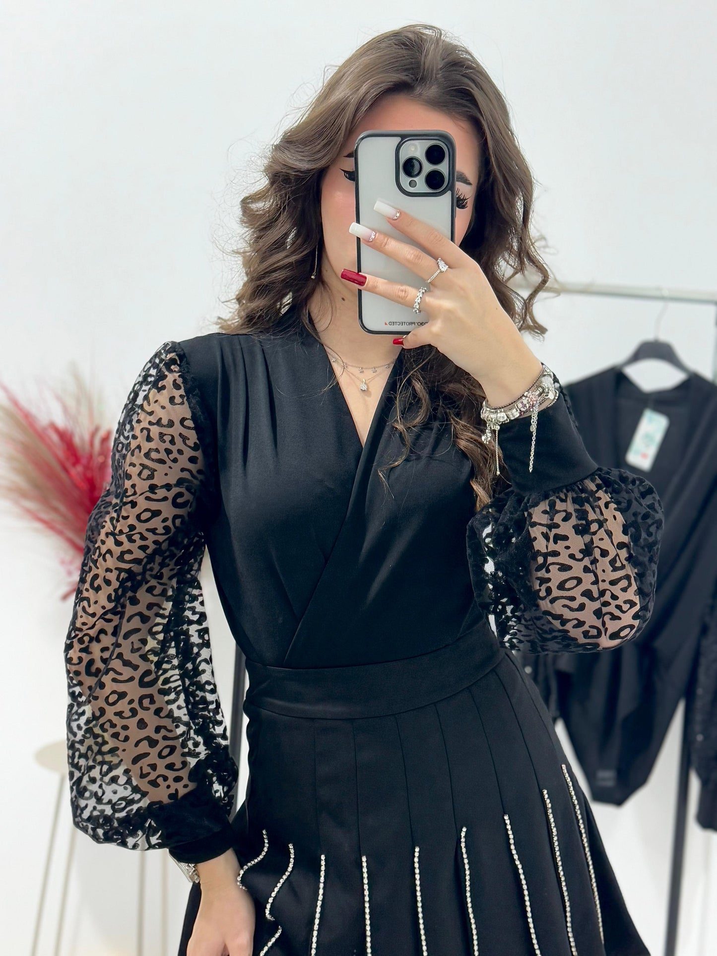 Body negru elegant Victoria