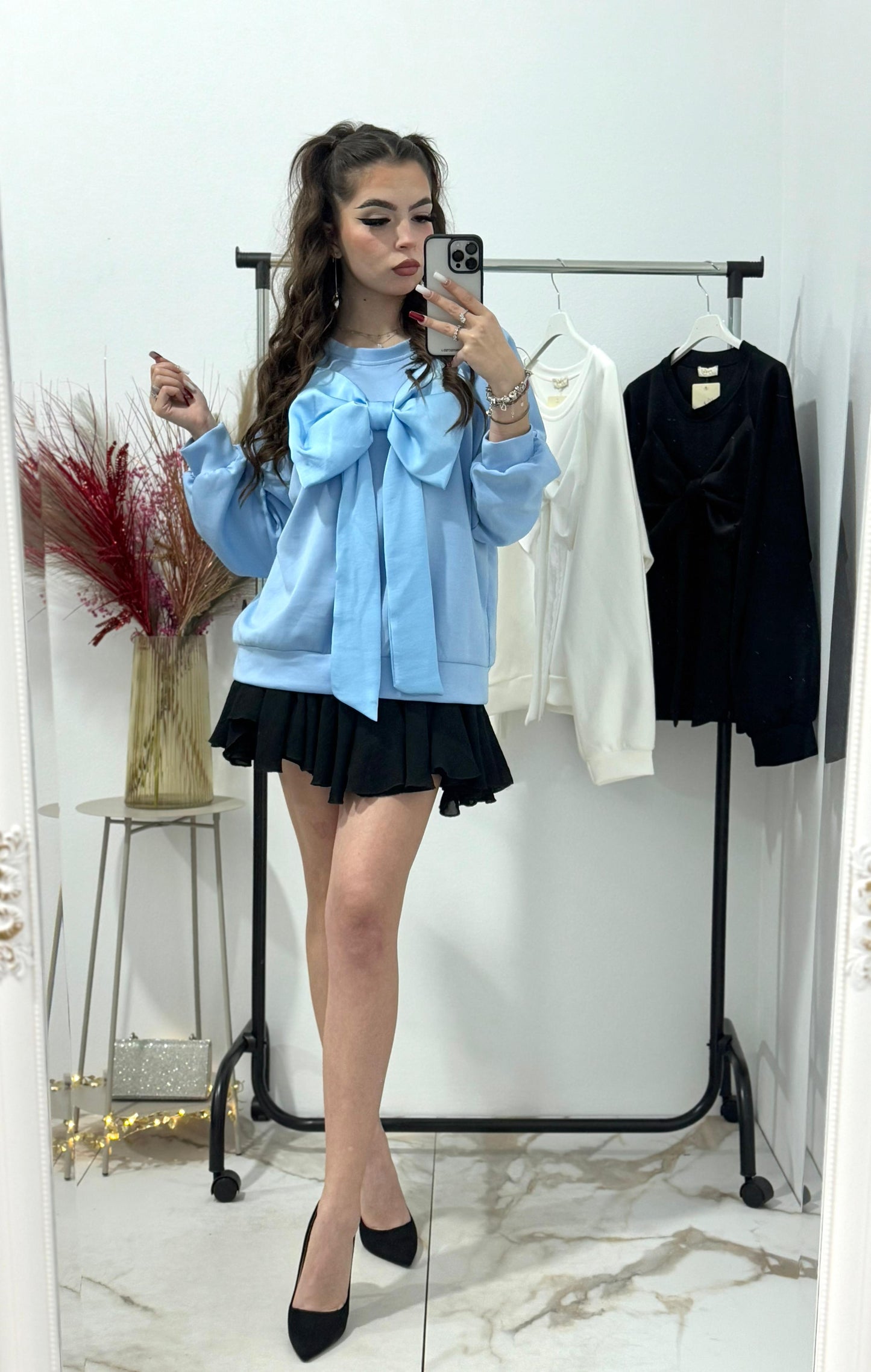 Bluza oversize cu funda