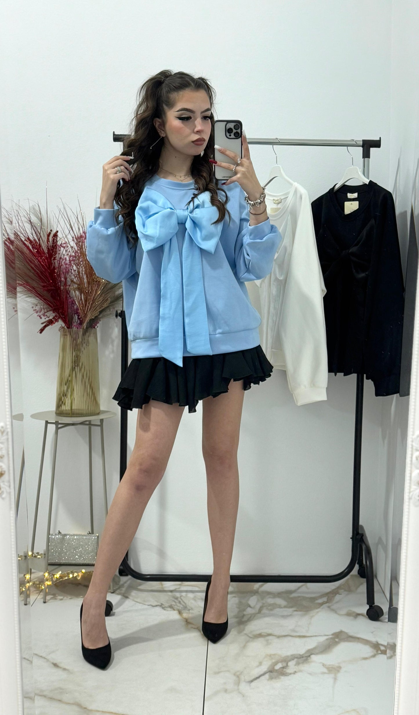 Bluza oversize cu funda