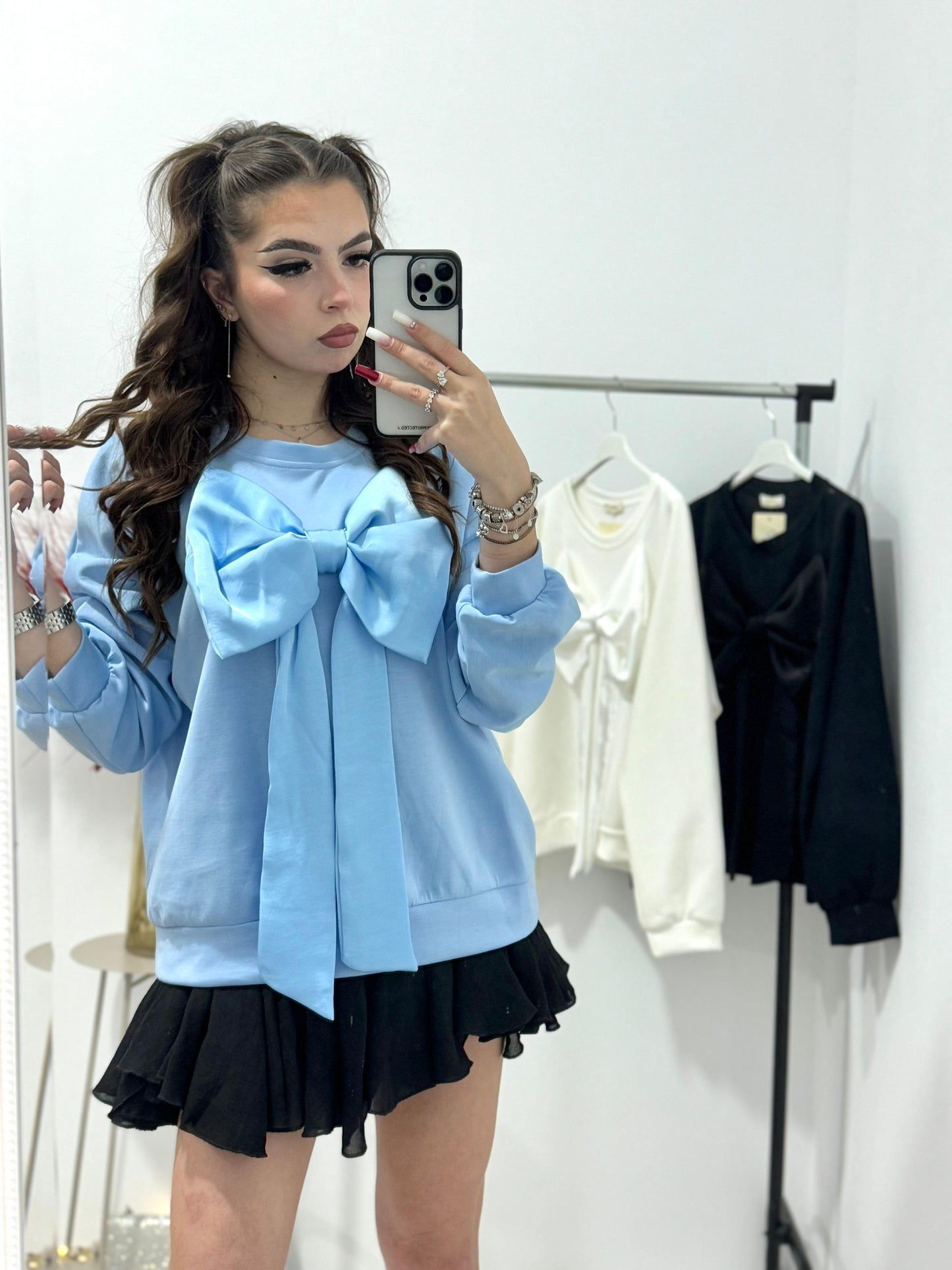 Bluza oversize cu funda