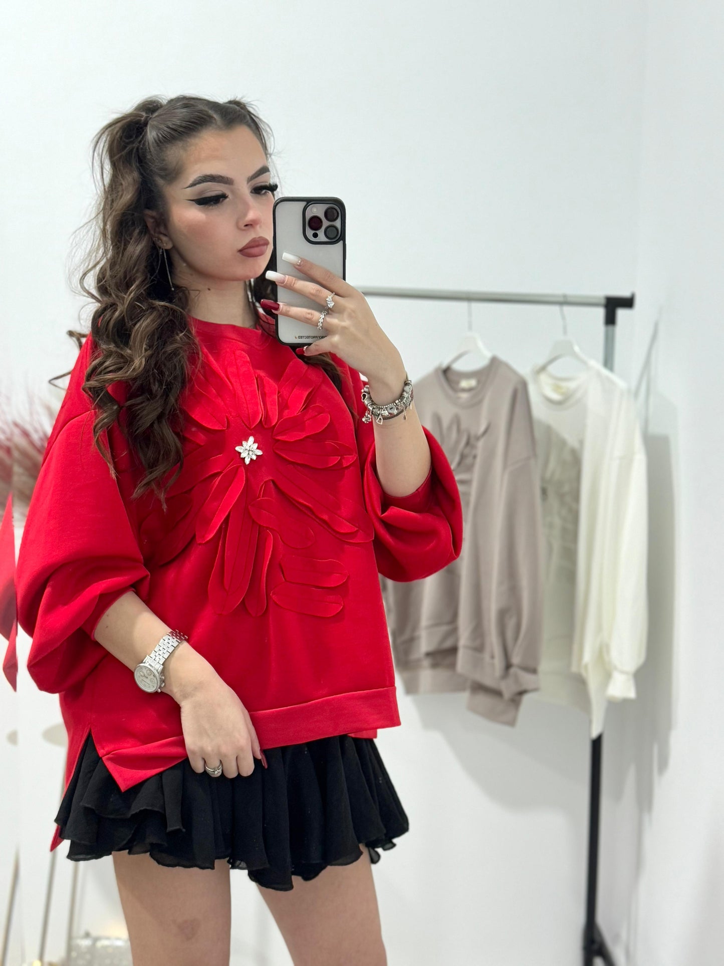 Bluza cu floare Anisia