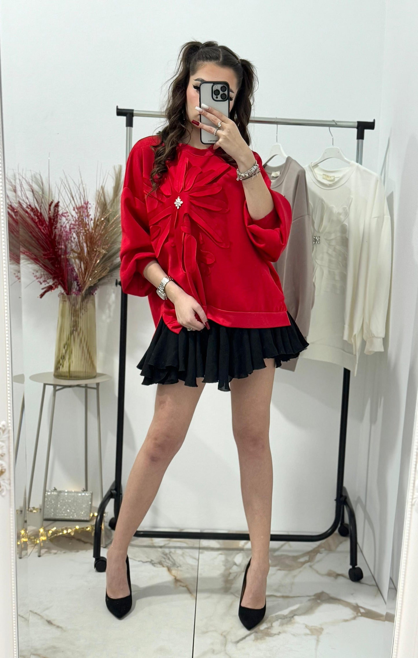 Bluza cu floare Anisia