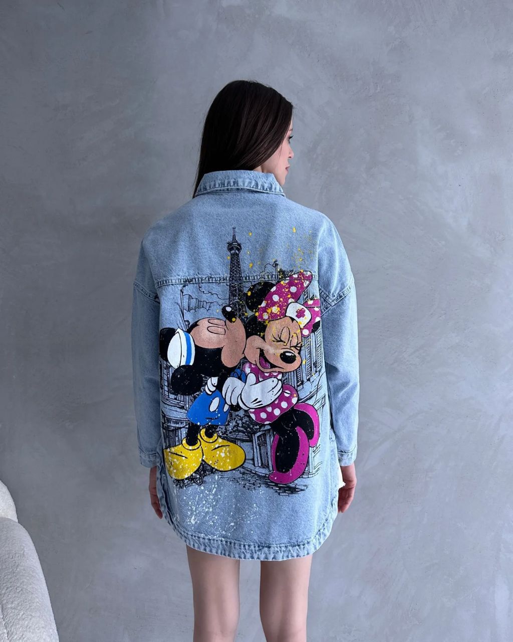 Geaca lunga denim Minnie Love