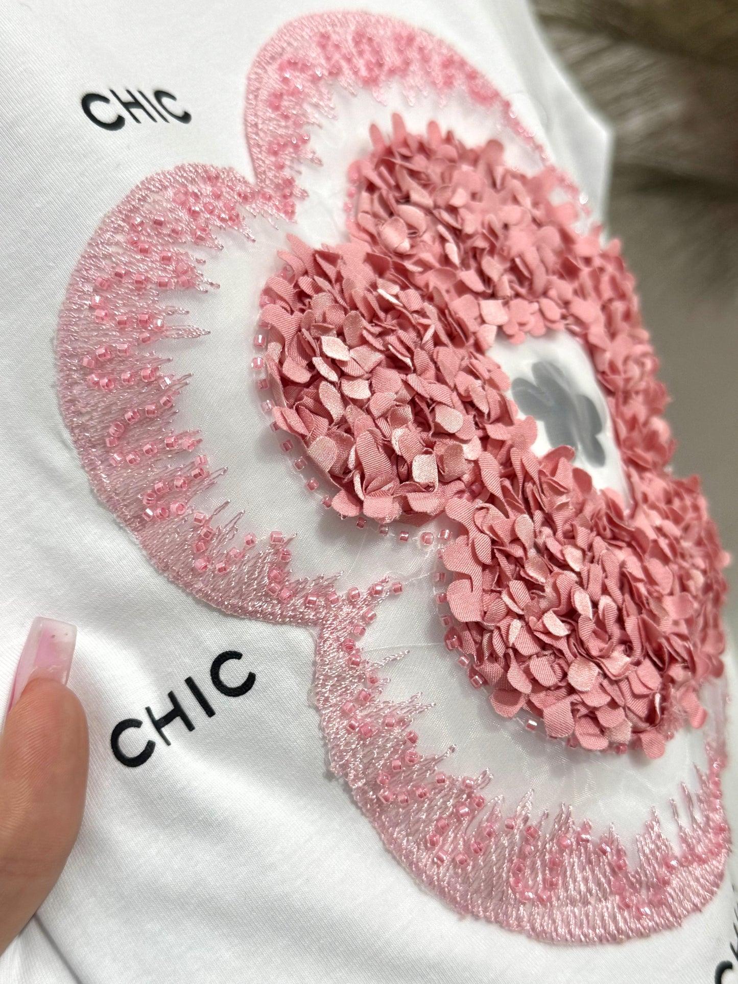 Tricou alb Chic