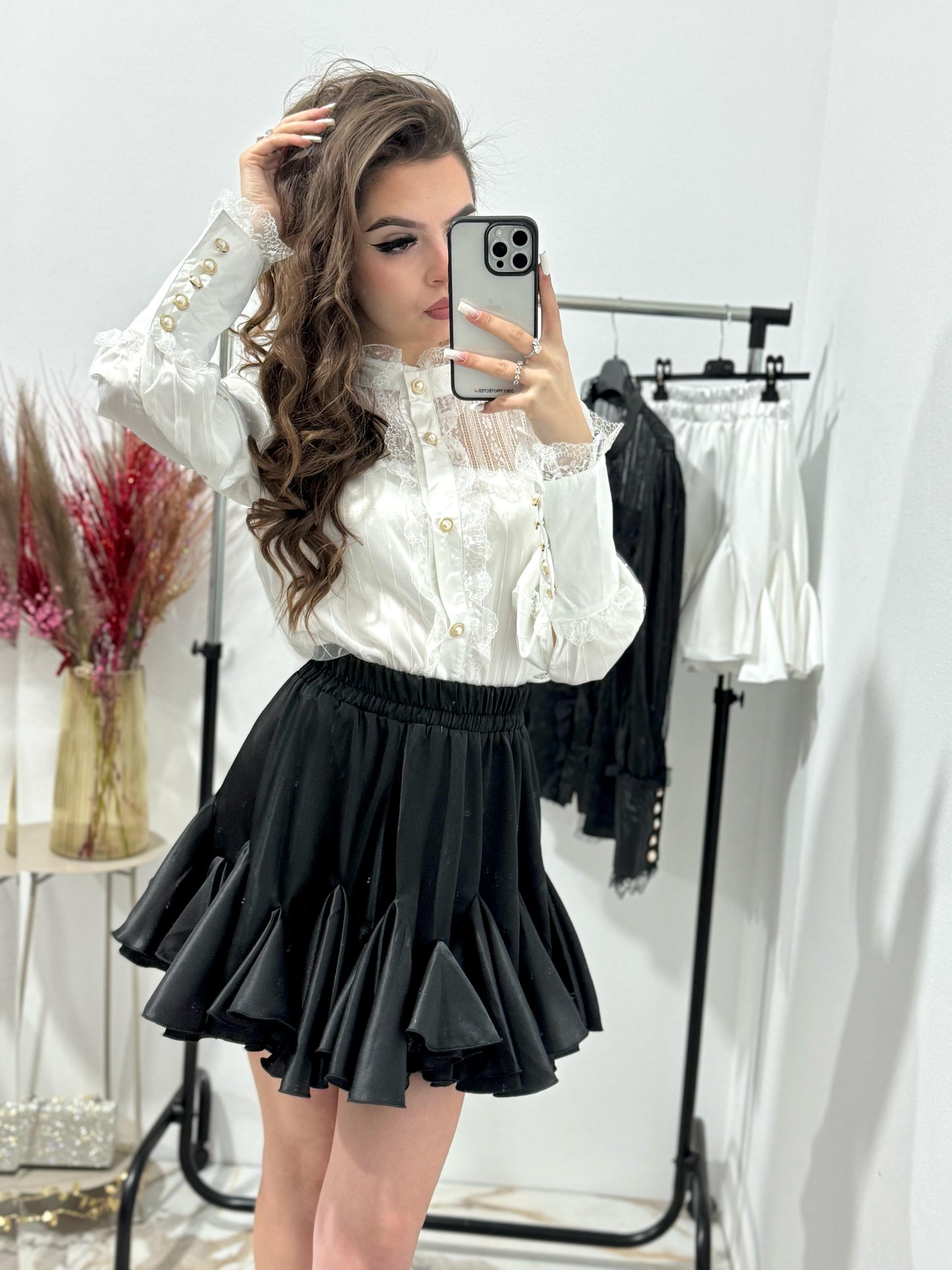 Fusta satinata Nadinne